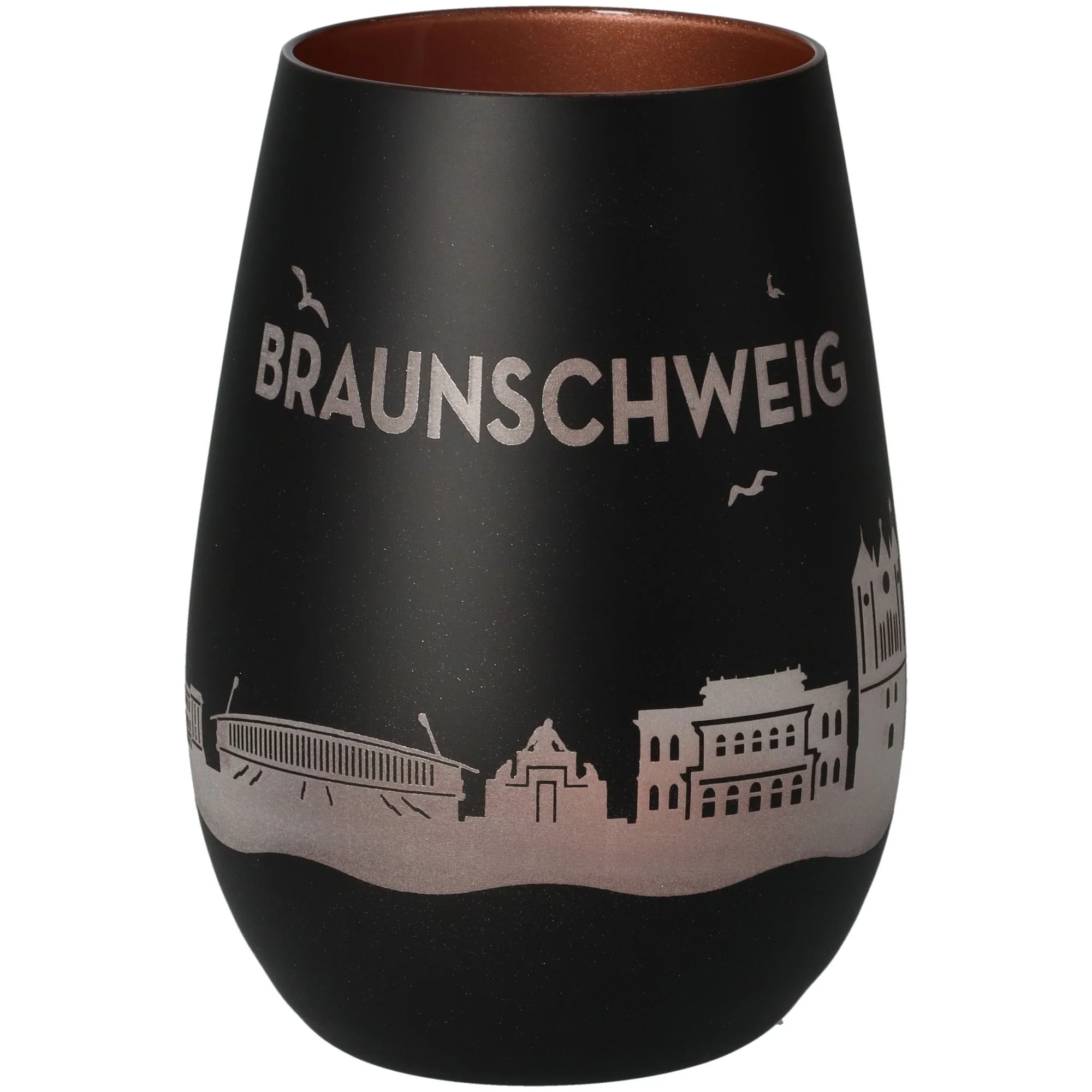 Goodtimes Windlicht Skyline Braunschweig Schwarz/Bronze