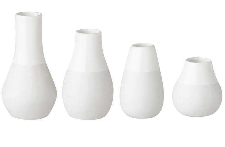 Räder Design - Minivasen 4er Set, Weiß