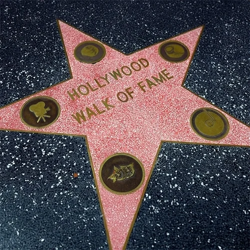 stern, Hollywood Walk of Fame, ster, glitzer, plakette