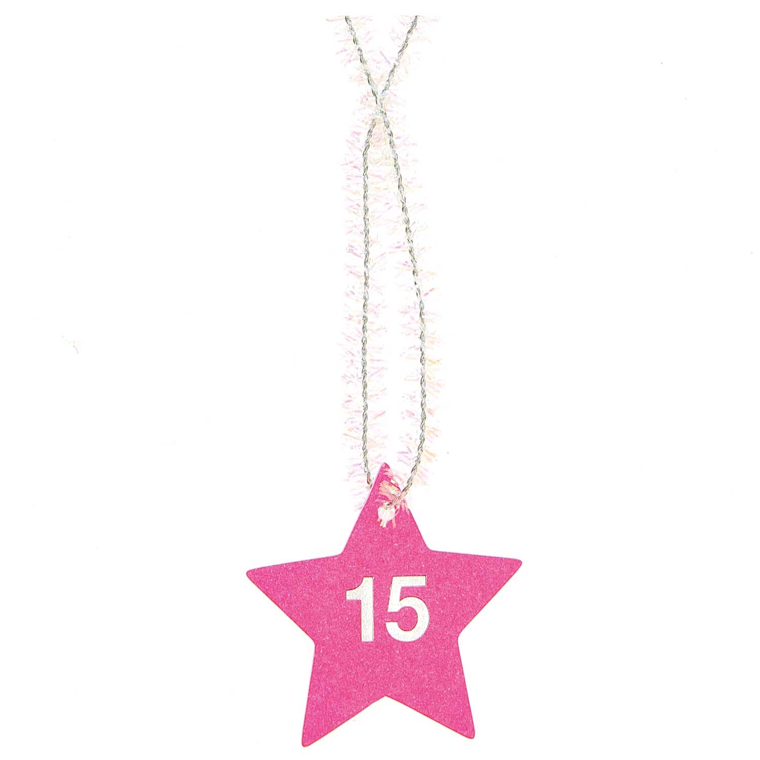 24 Adventskalender Anhänger Neon 24 Adventskalender Anhänger Neon