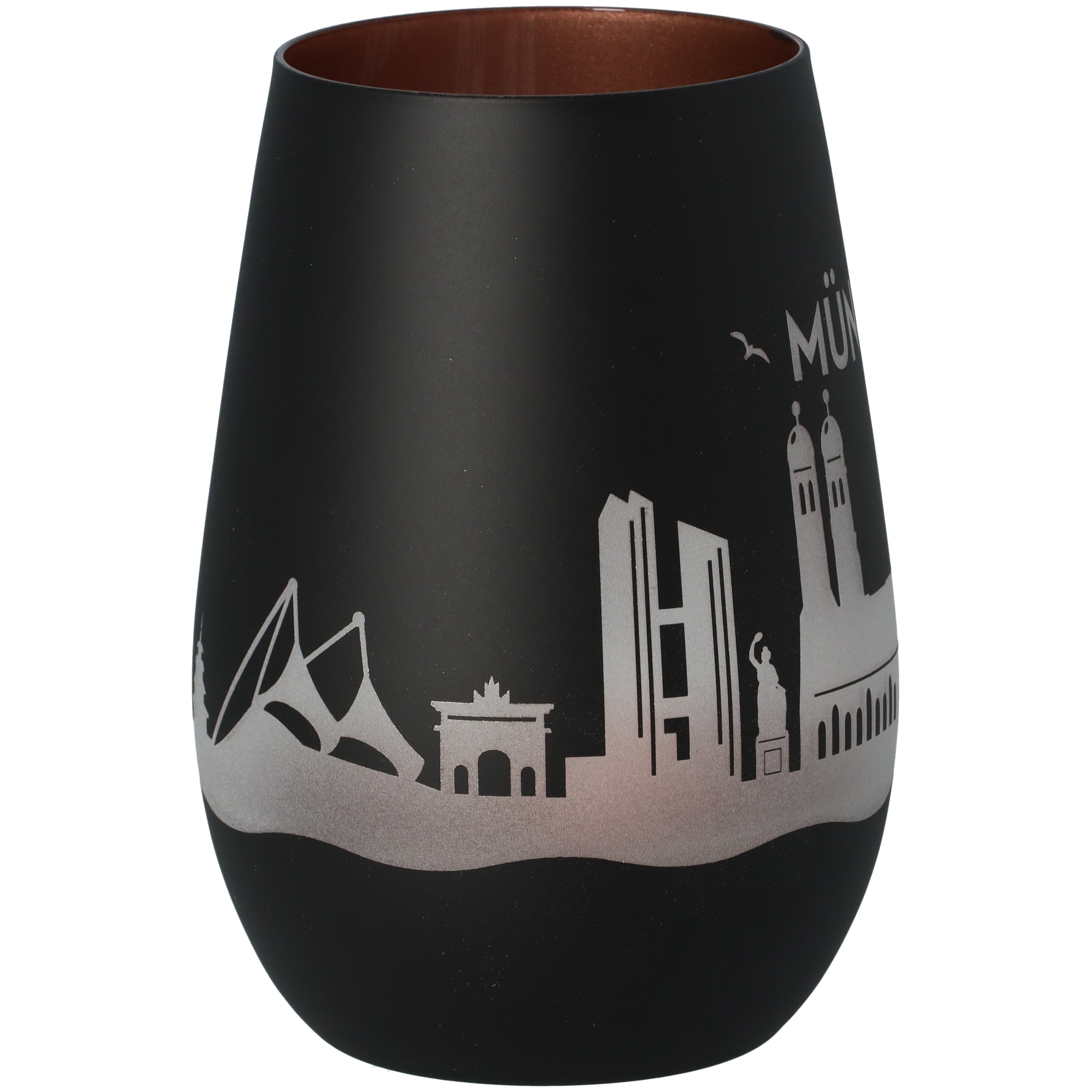 Windlicht Skyline München Schwarz/Bronze Windlicht Skyline München Schwarz/Bronze