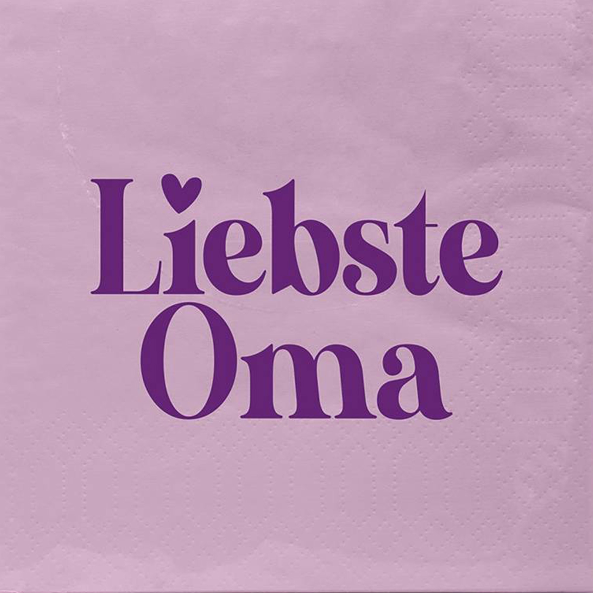 20 Cocktailservietten "Liebste Oma" 25x25cm Text