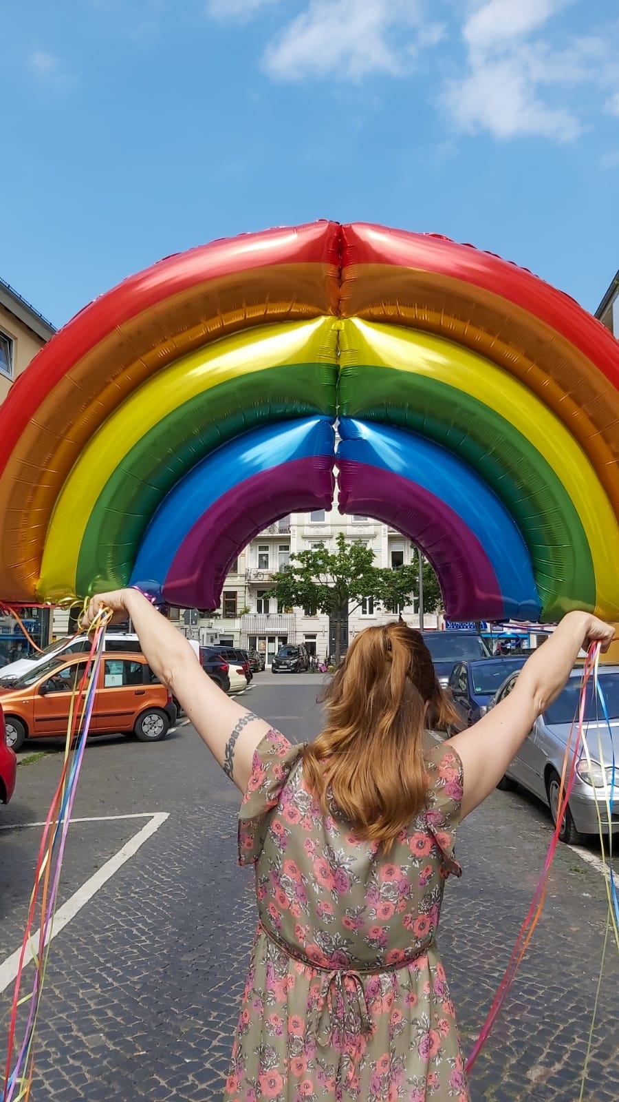 Folienballon "Regenbogen" XXL 152cm