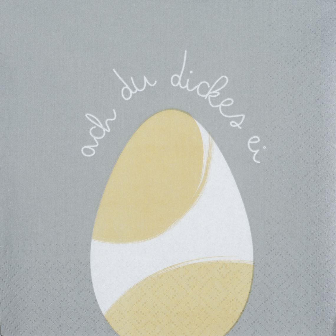 RĂ€der Design - Serviette "ach du dickes ei" RĂ€der Design - Serviette "ach du dickes ei"