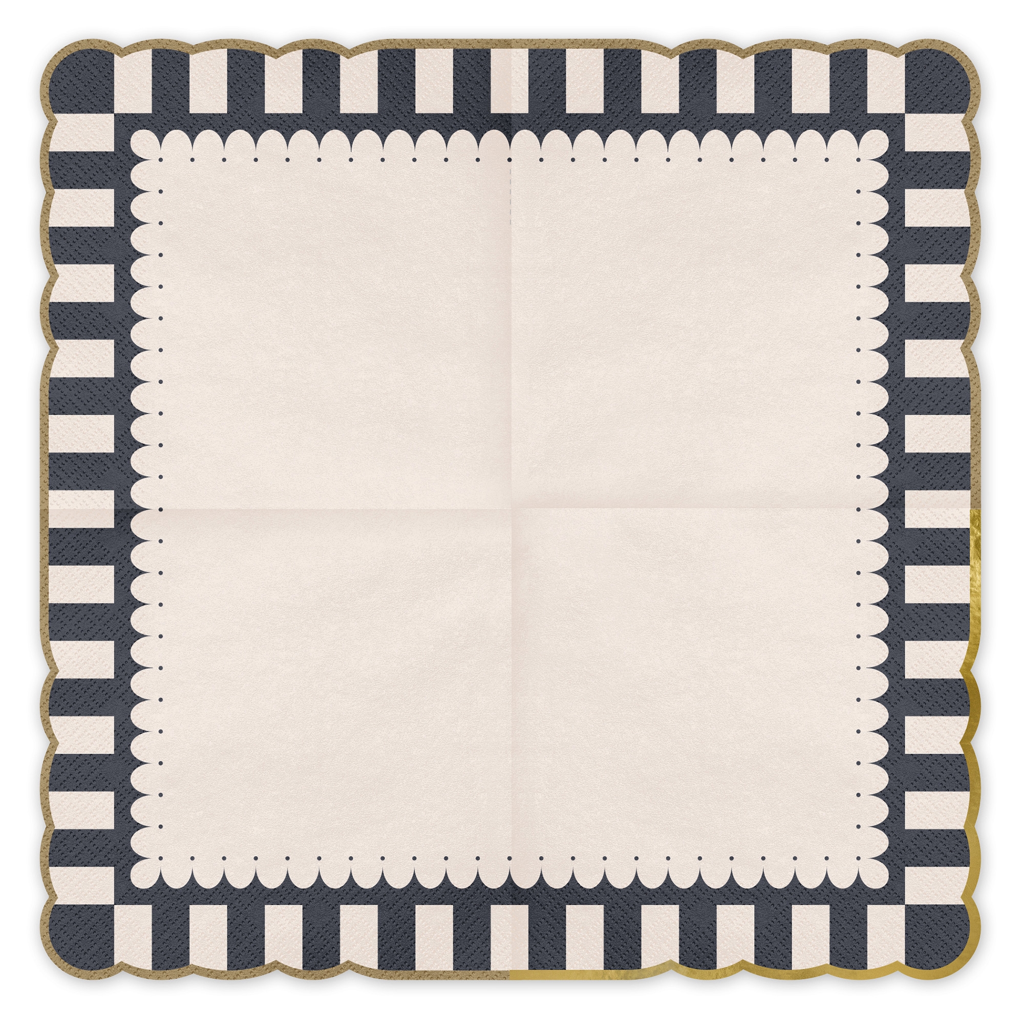 12 Servietten "Goldrand" Dekoration für Zuhause, Teppich