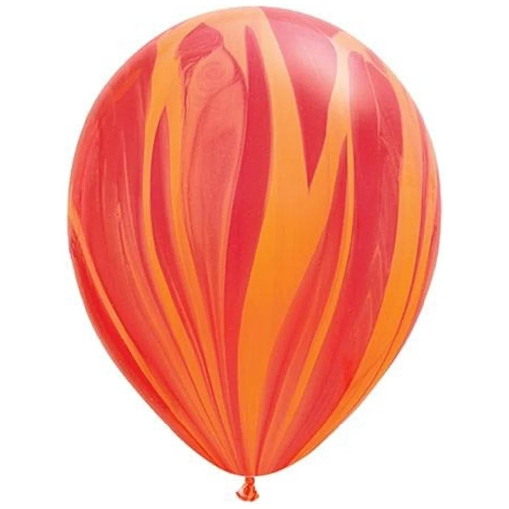 Ballon, Lateinisiert, Orangen, Roter Streifen, Partikel-Textur