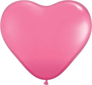 Latexballon Herz Pink Ø 45cm