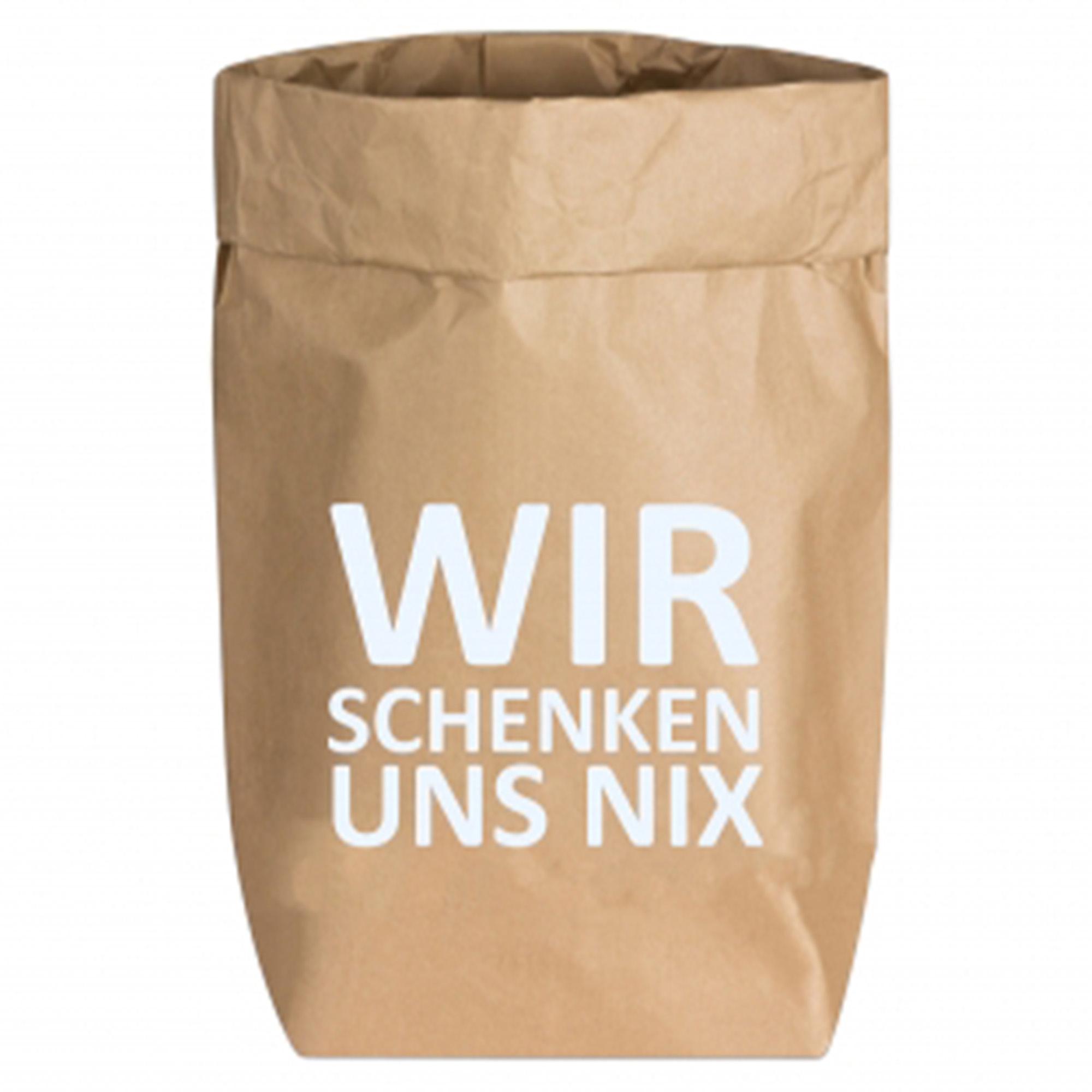 Papiertüte "Wir schenken uns nix" Papiertüte "Wir schenken uns nix"