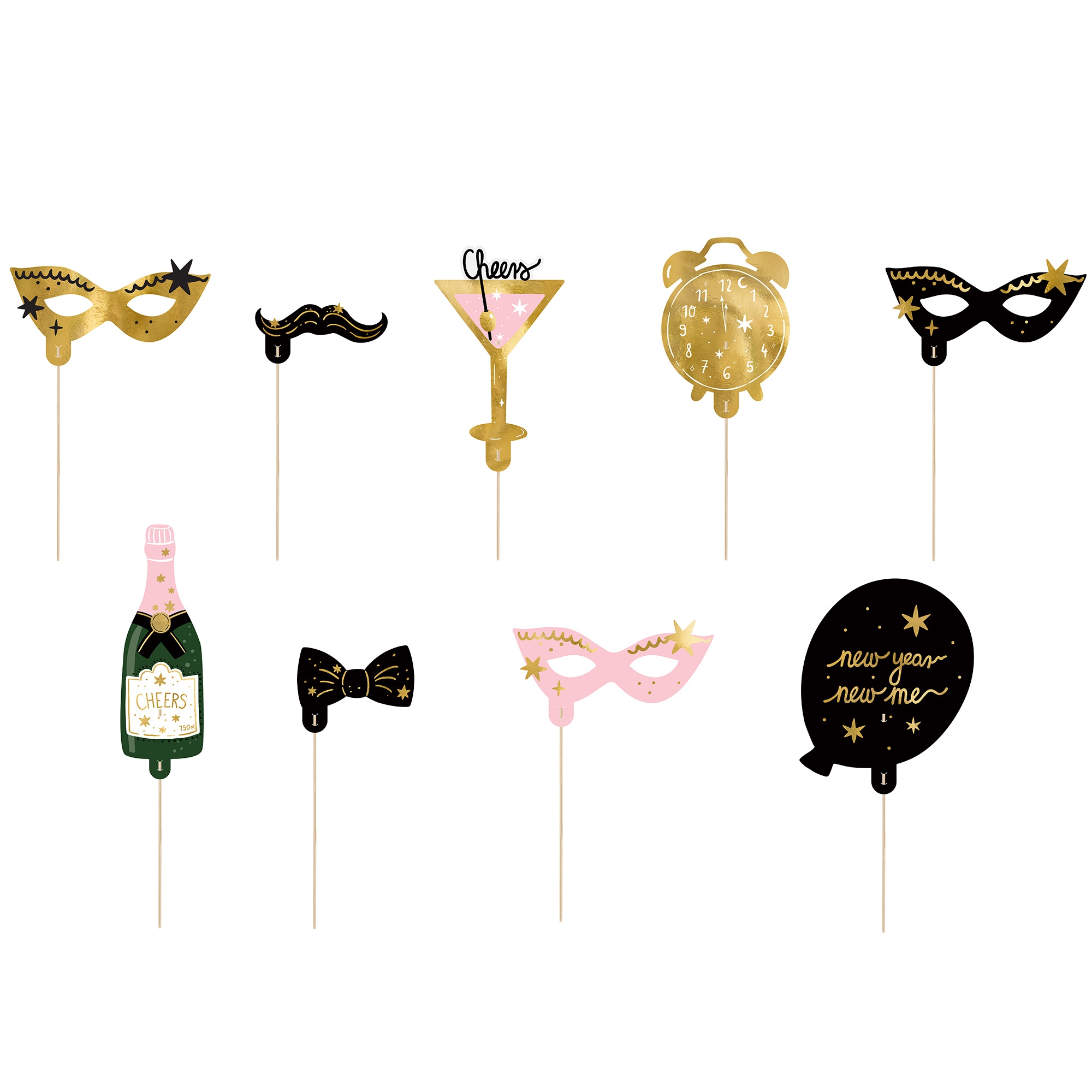 Party Props Photobox Silvester Let´s Party Essen, Süßigkeiten, Bonbons, Zubehör