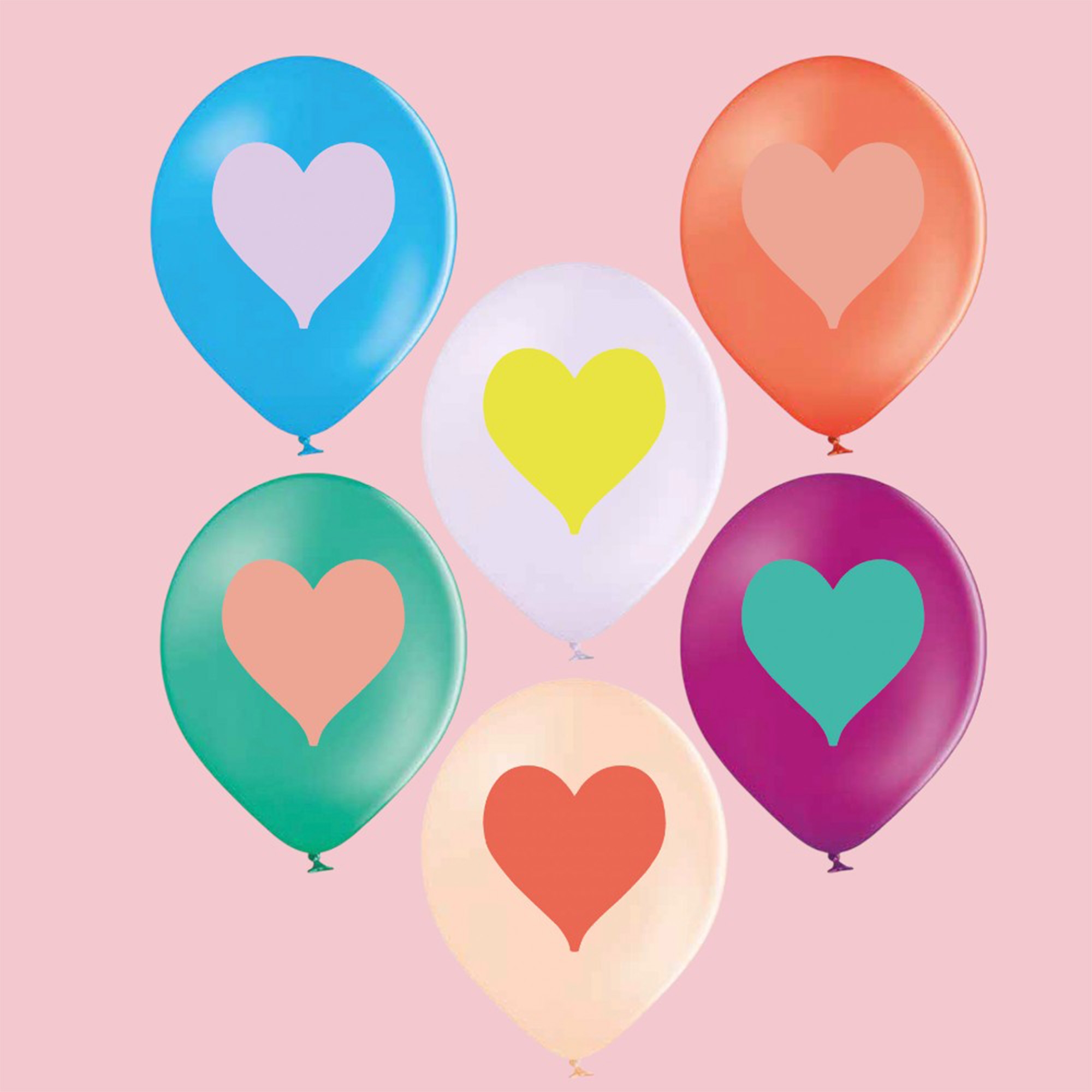 12 Latexballons "Herz" Ballon, Symbol