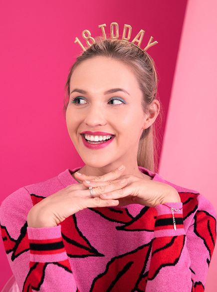 Haarreifen "18 Today", Gold Haarreifen "18 Today", Gold