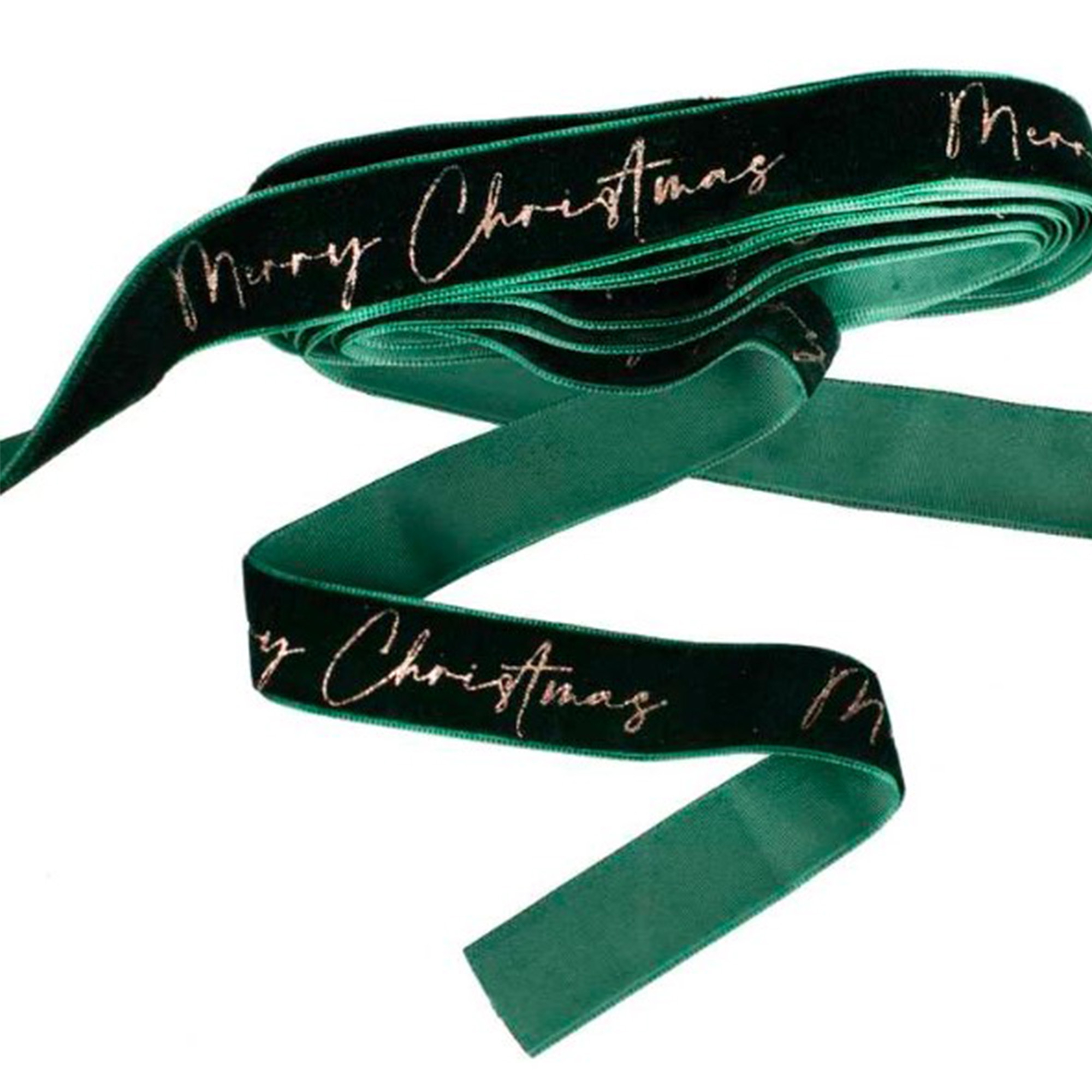 Grünes Samtband "Merry Christmas" Zubehör, Riemen