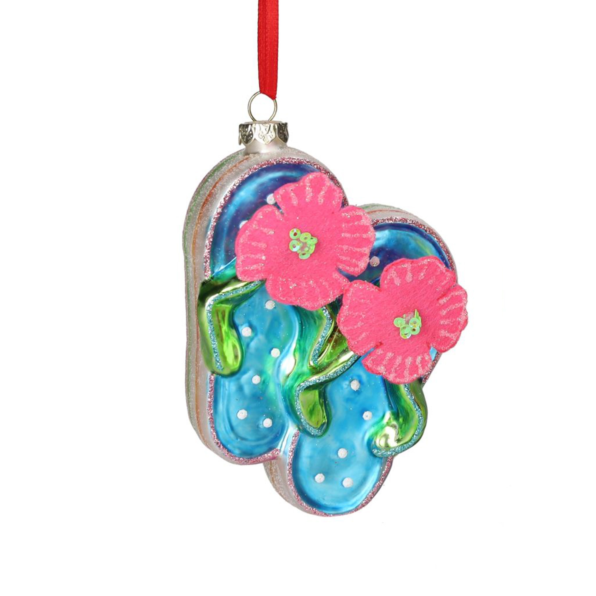 Weihnachtskugel "Sandale, Blau" Zubehor, Anhänger