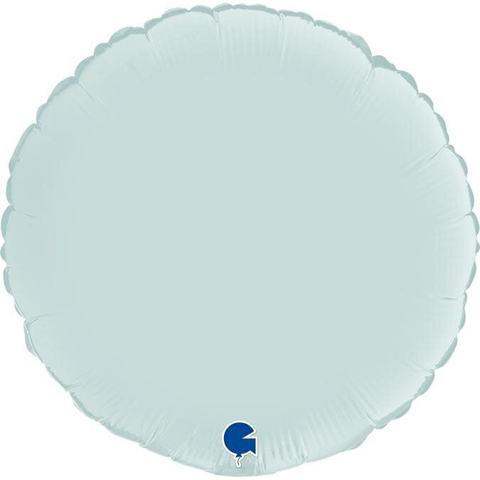 Folienballon Round Satin Pastel Blue 18"/45cm