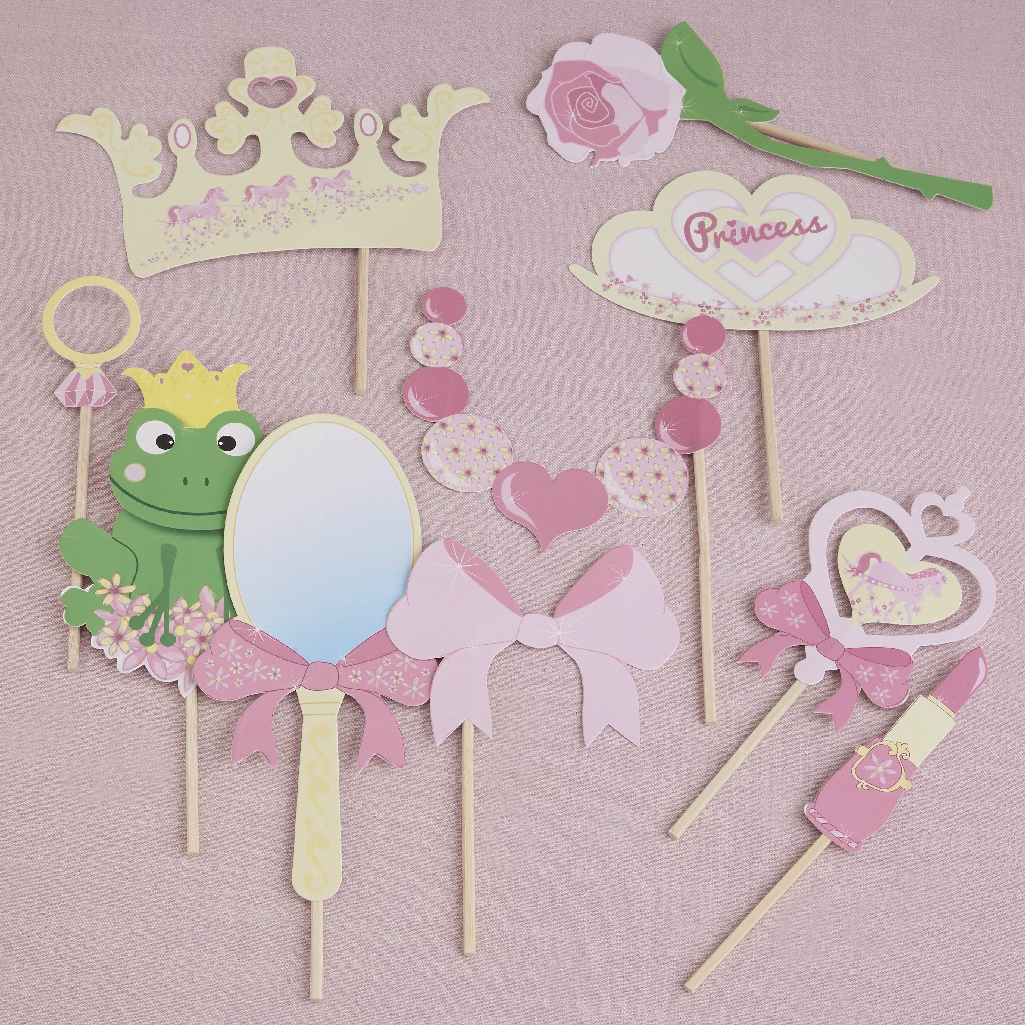 Prinzessin Party - Photo Booth Set 10 tlg.