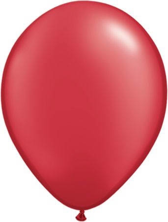 Qualatex Latexballon Pearl Ruby Red Ø 30cm