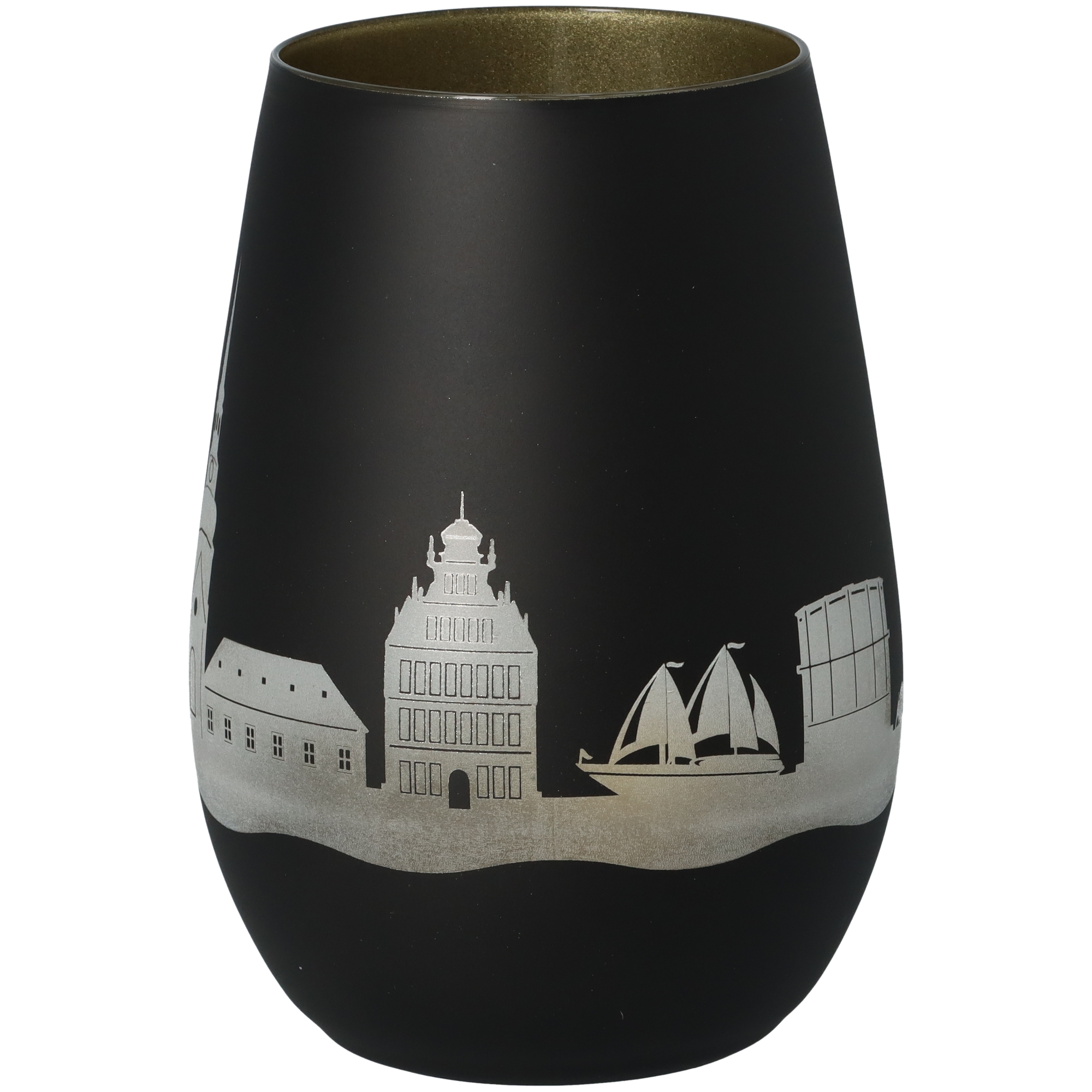 Windlicht Skyline Stade Schwarz/Gold Windlicht Skyline Stade Schwarz/Gold