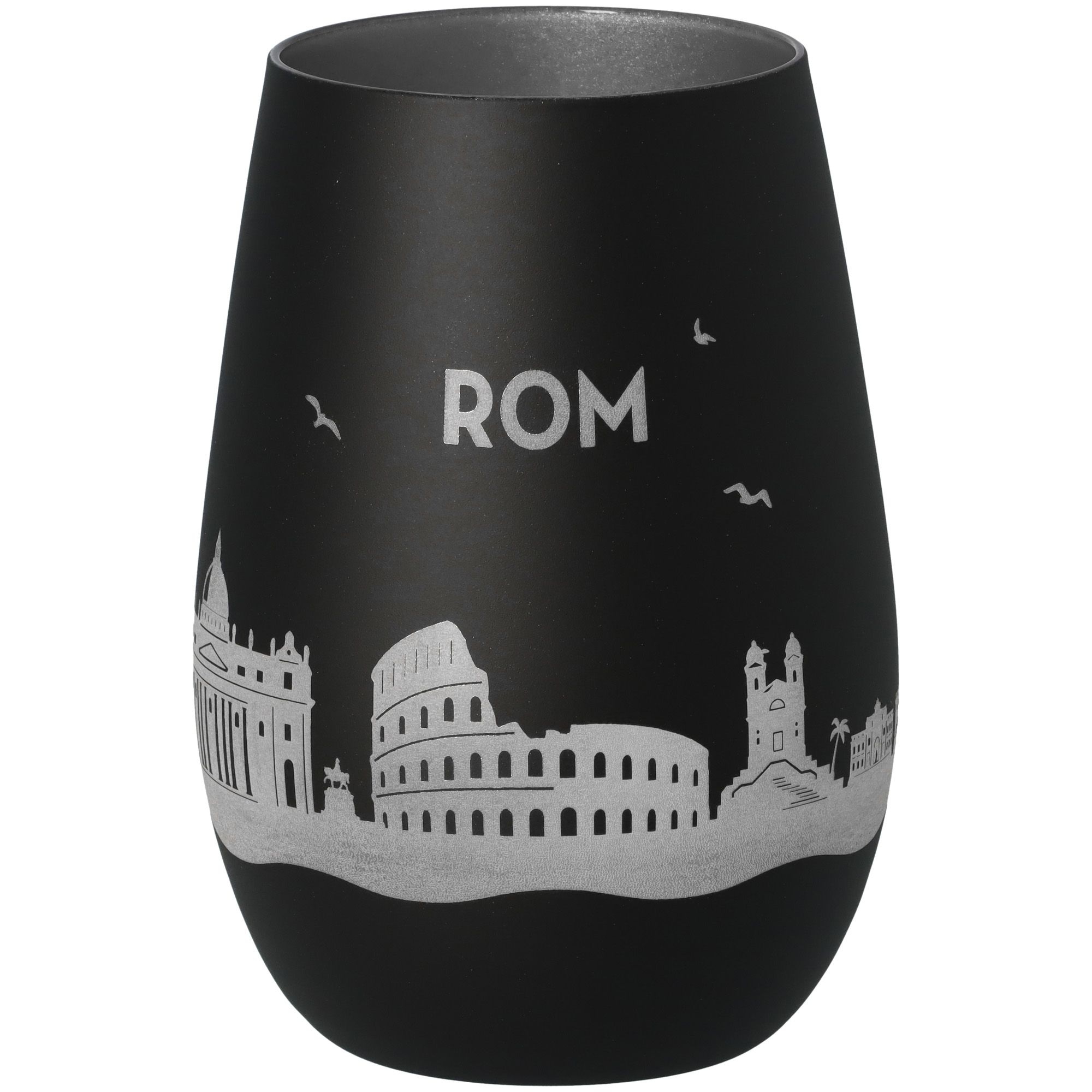 Windlicht Skyline Rom Schwarz/Silber Töpferei, Krug, Vase
