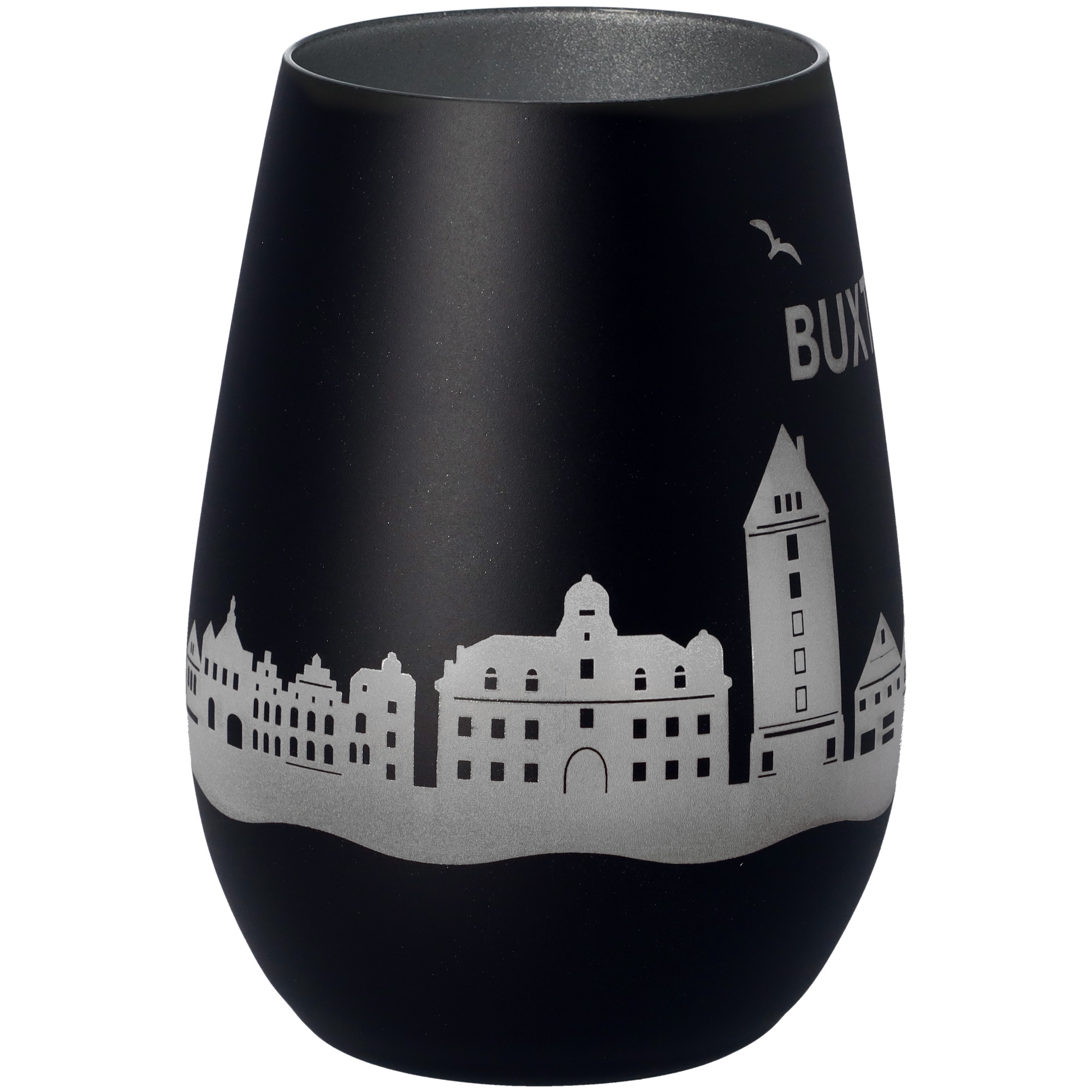 Windlicht Skyline Buxtehude Schwarz/Silber Windlicht Skyline Buxtehude Schwarz/Silber