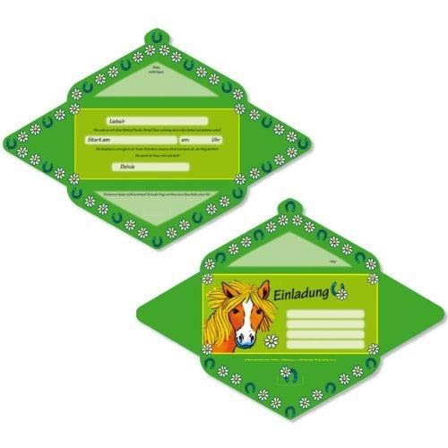Mein Ponyhof - Pferd Einladungskarten-Set 24 tlg.