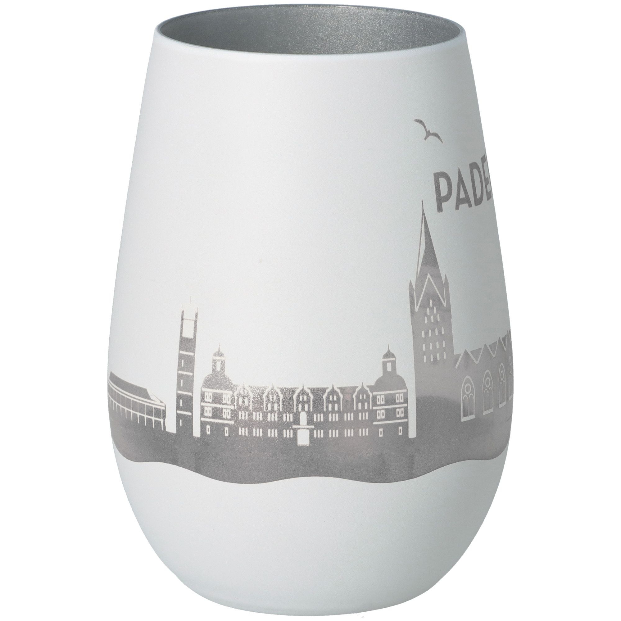 Windlicht Skyline Paderborn Weiß/Silber Windlicht Skyline Paderborn Weiß/Silber