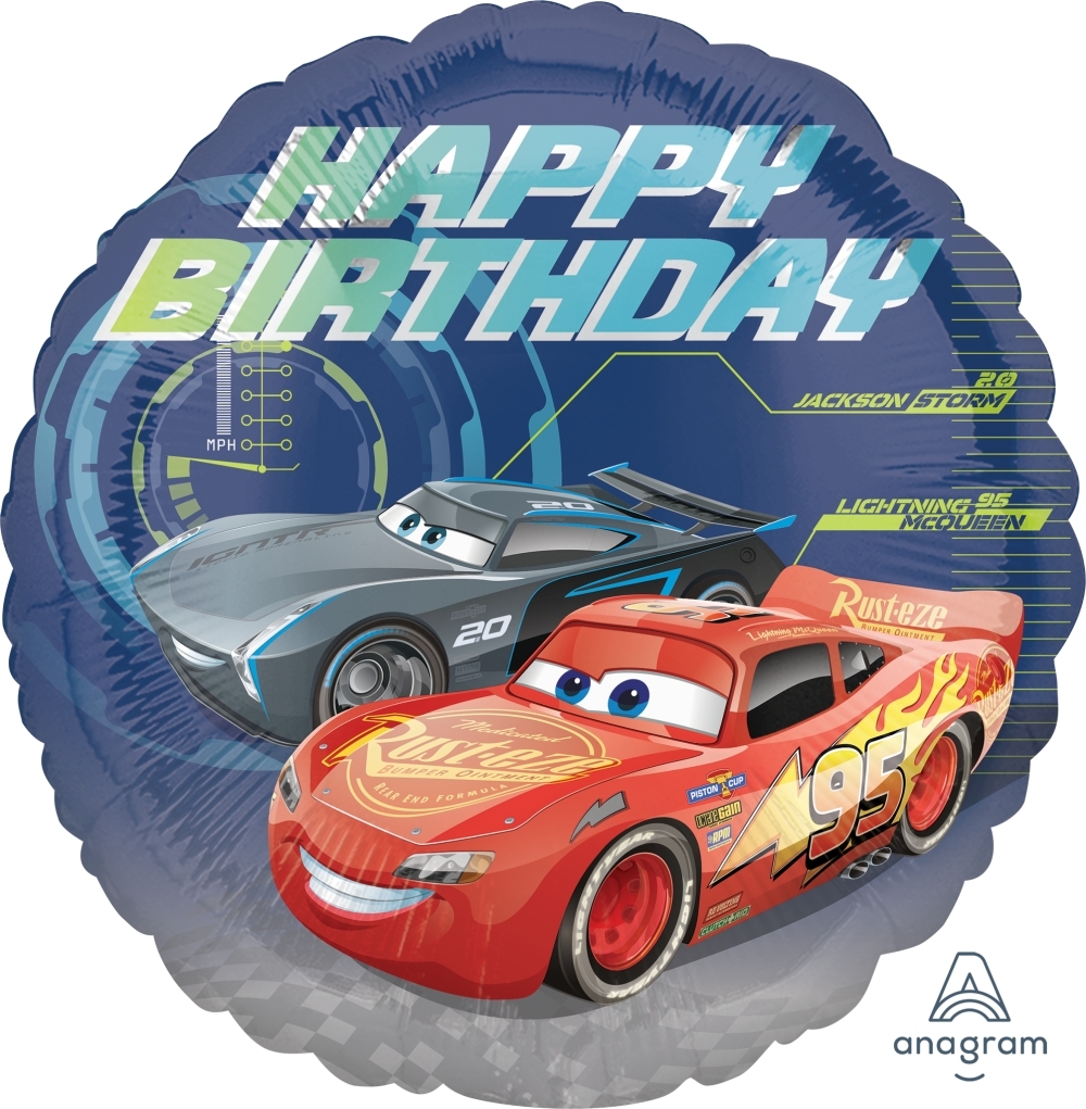 Folienballon Disney's Cars Happy Birthday 43cm