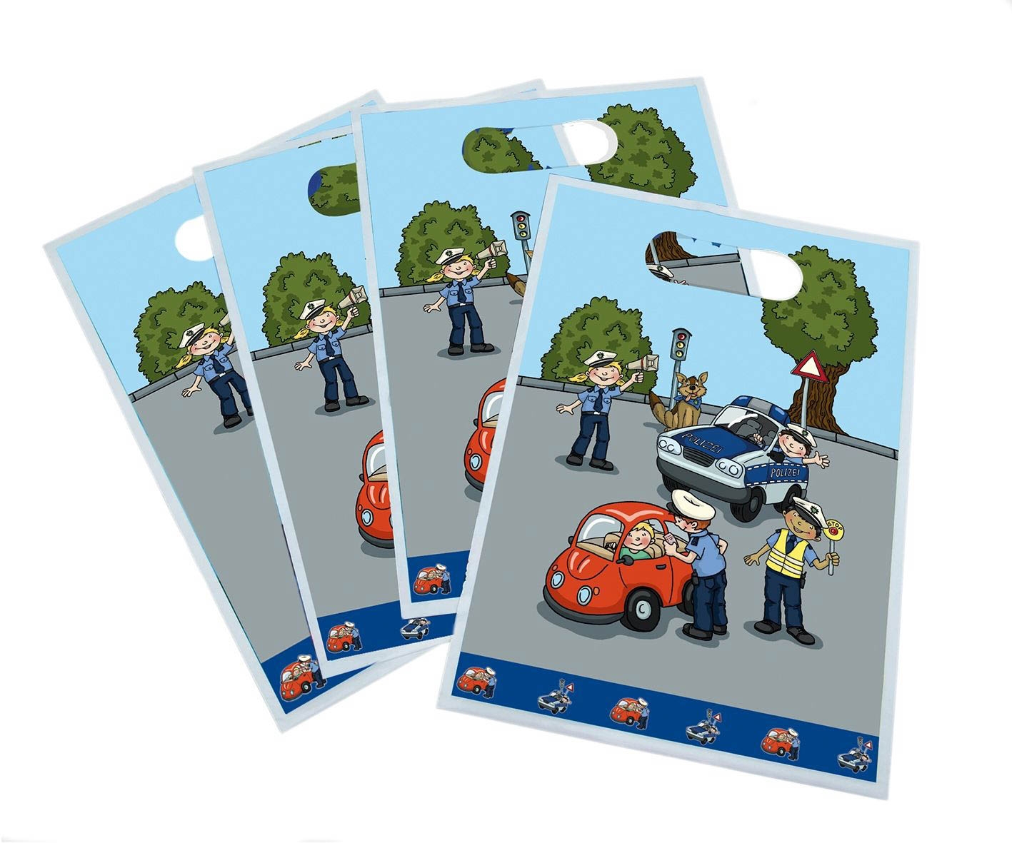 Polizei - 8 Mitgebsel-Tüten Polizei - 8 Mitgebsel-Tüten