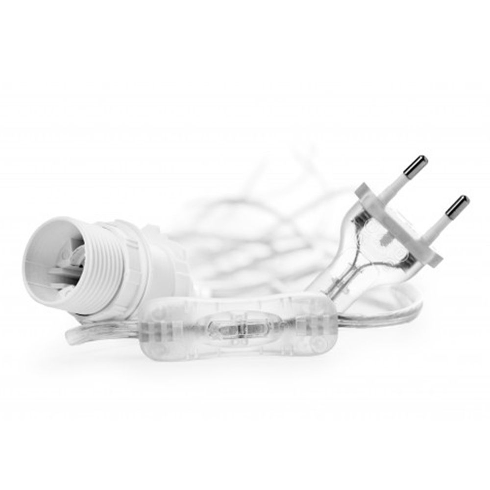 Watt & Veke - Kabel mit Schalter für Leuchtsterne - Transparent - 5m Watt & Veke - Kabel mit Schalter für Leuchtsterne - Transparent - 5m