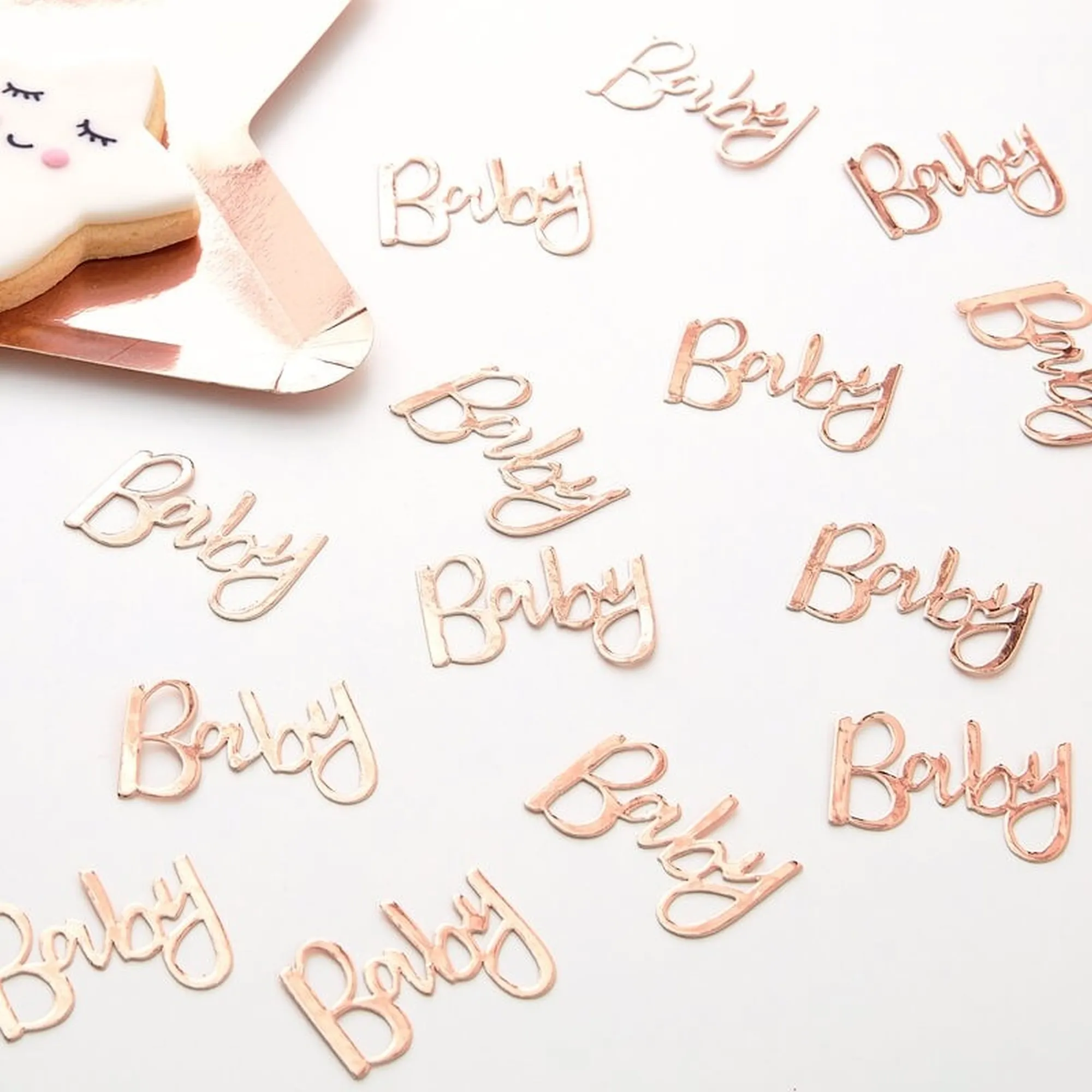 Twinkle Twinkle -Rosé Gold Baby Tisch Konfetti 14g