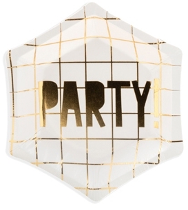 6 Mini Pappteller "PARTY!" 6 Mini Pappteller "PARTY!"