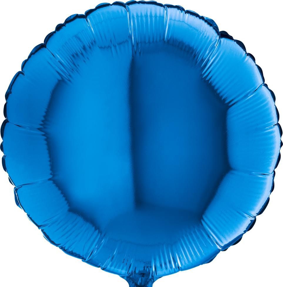 Folienballon Rund Blue 45cm