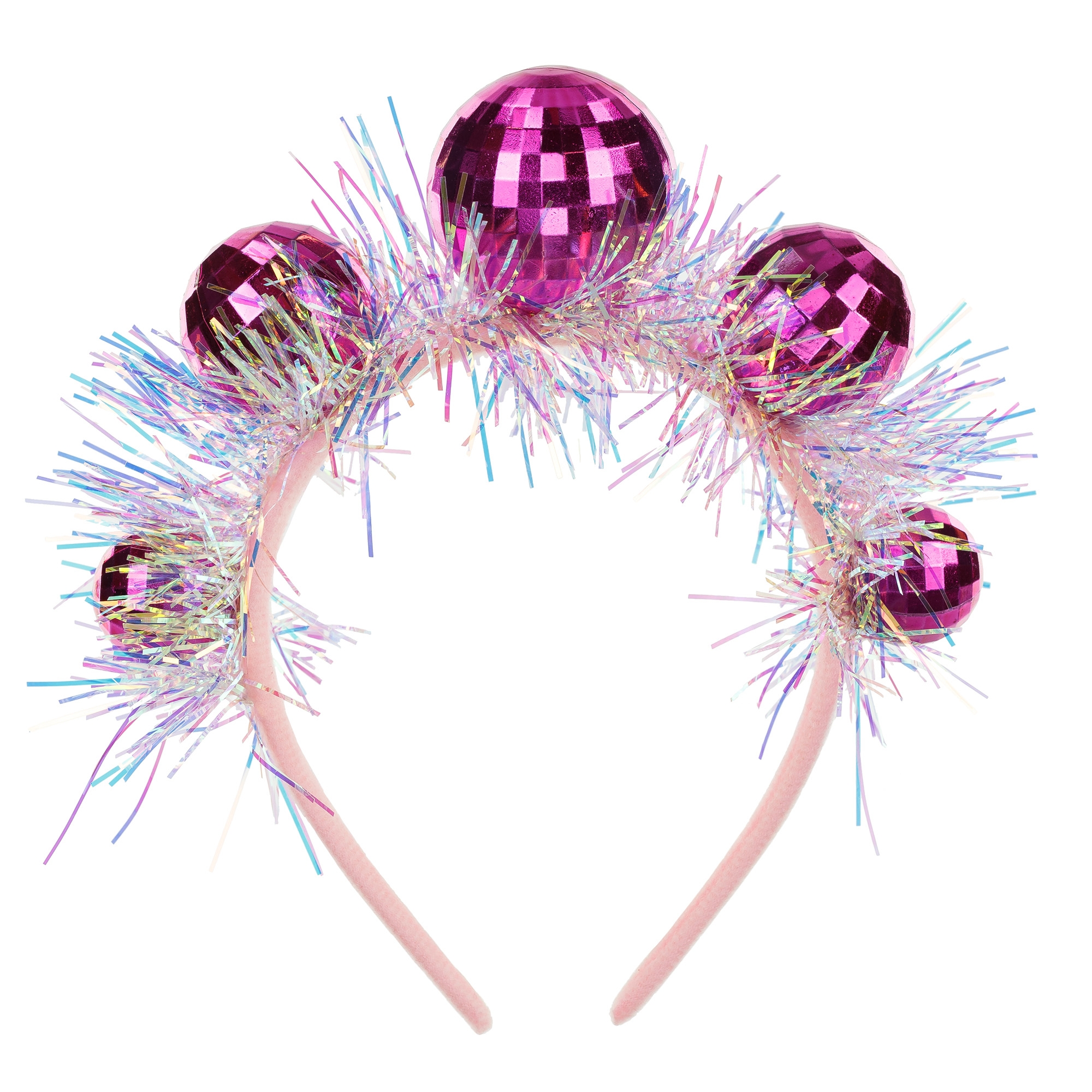 Haarreif "Pinke Discokugeln" Zubehor, Schmuck