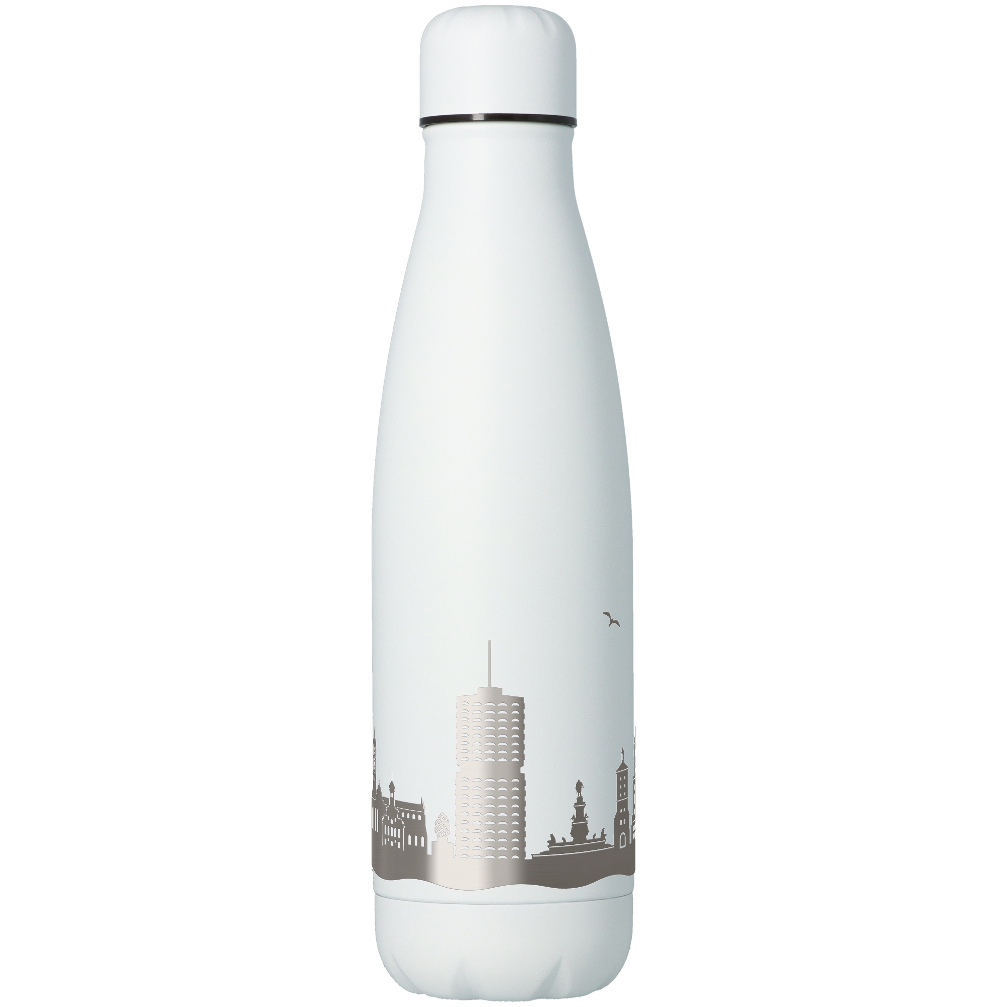 3d786a75e82824a765f62dd5b6122d6d3c059c44 Trinkflasche Skyline Augsburg Weiß 500ml