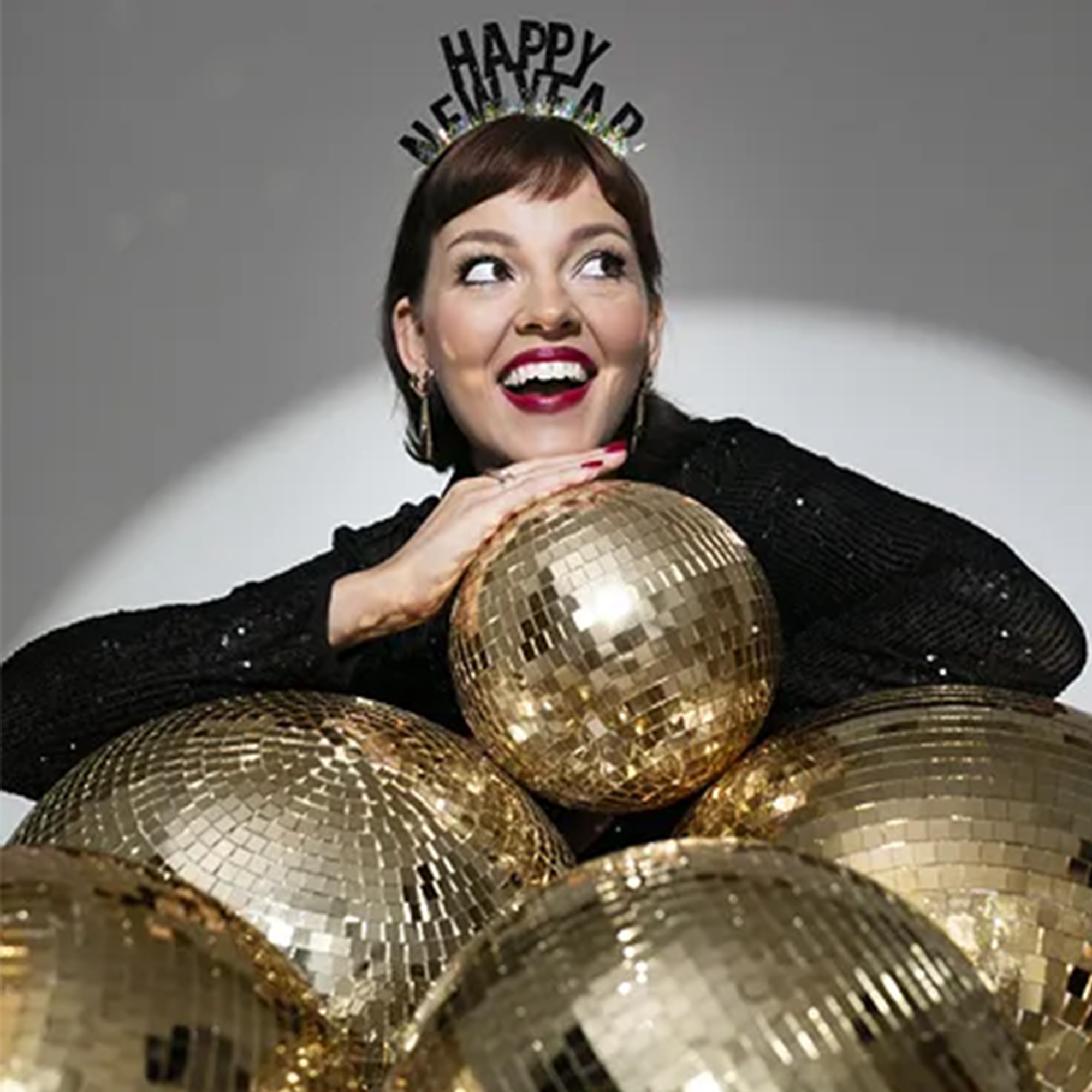 Discokugel in Gold 20 cm Discokugel in Gold 20 cm