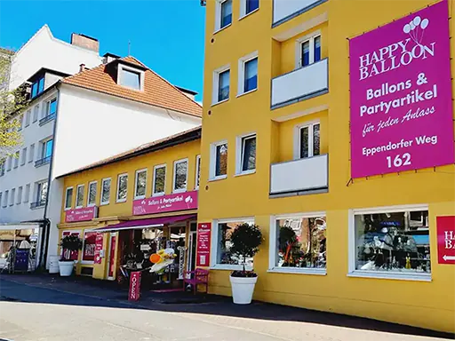 Außenansicht von Happy Balloon am Eppendorfer Weg in Hamburg