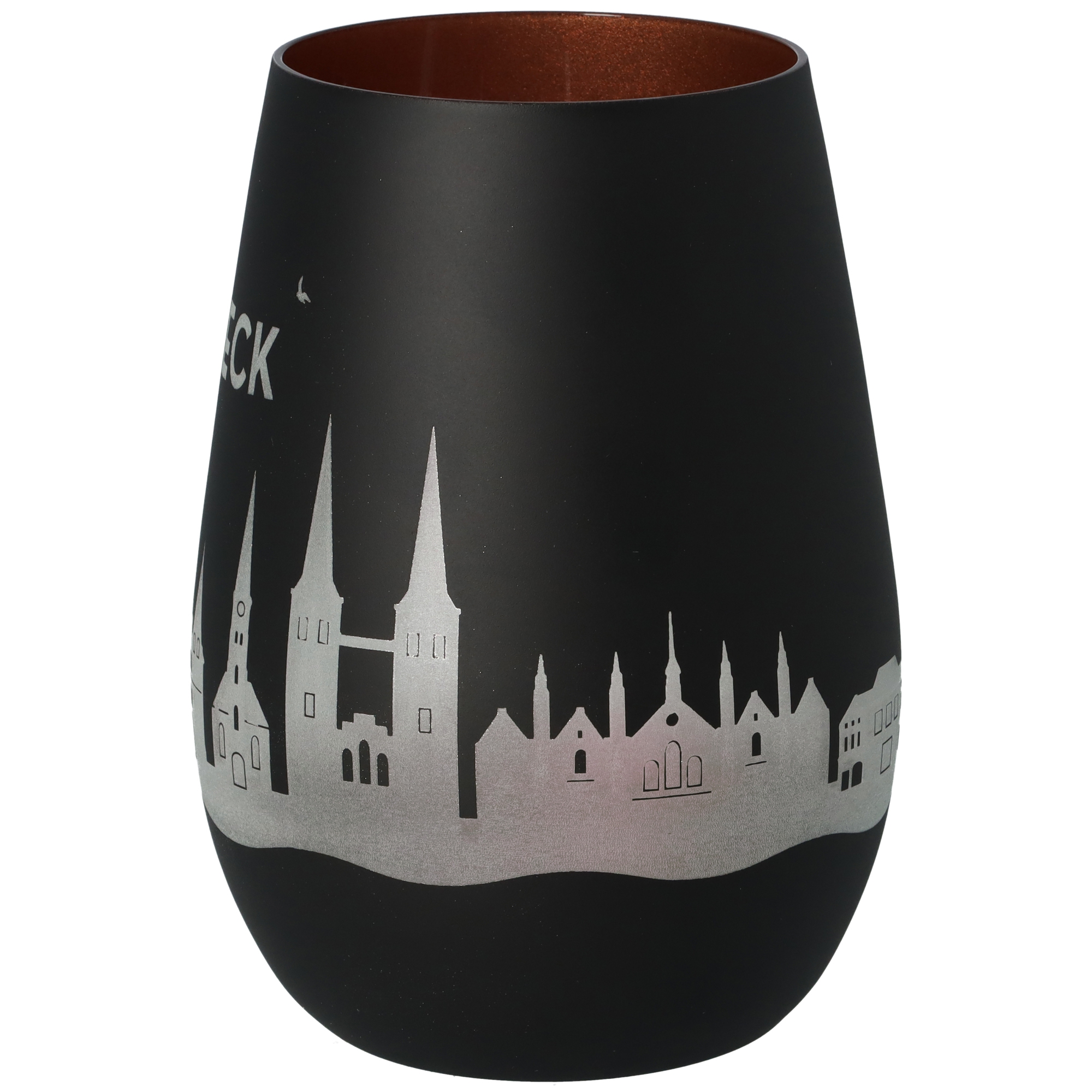 Windlicht Skyline Lübeck Schwarz/Bronze Windlicht Skyline Lübeck Schwarz/Bronze