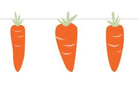 Girlande Möhrchen Girlande Möhrchen