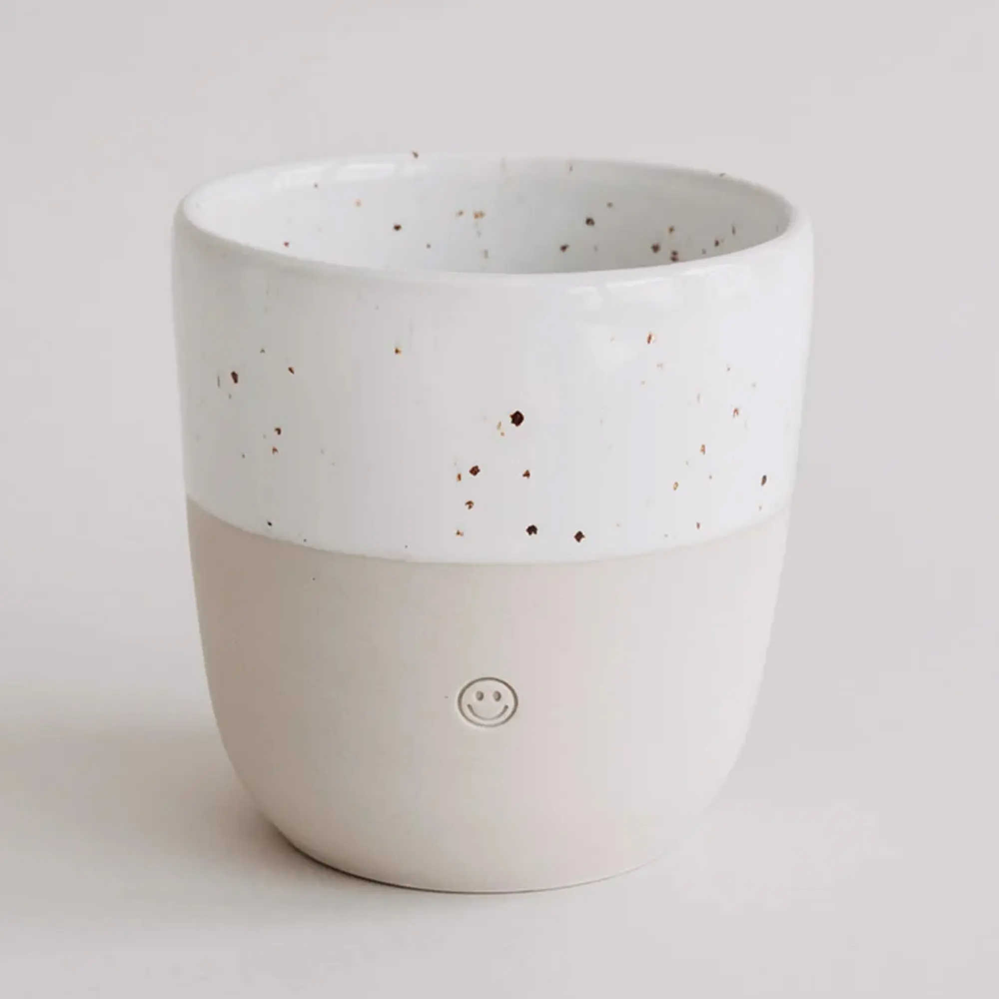 Becher, Tonbecher, Keramik, Weiß, Spots