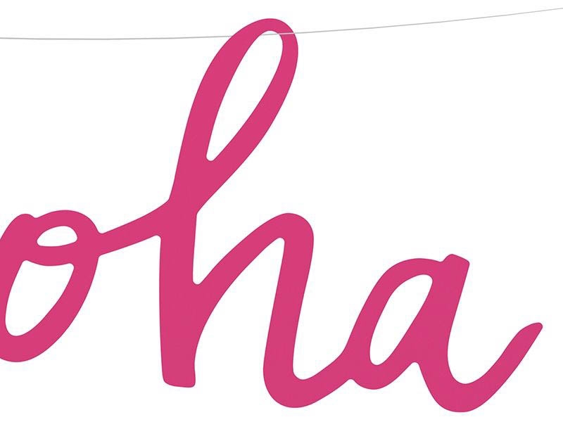 Aloha - Banner Pink Aloha - Banner Pink