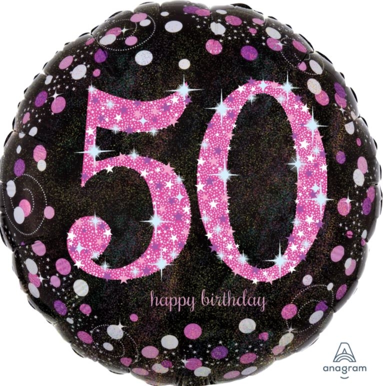 Folienballon Pink Celebration "50" 43cm Folienballon Pink Celebration "50" 43cm