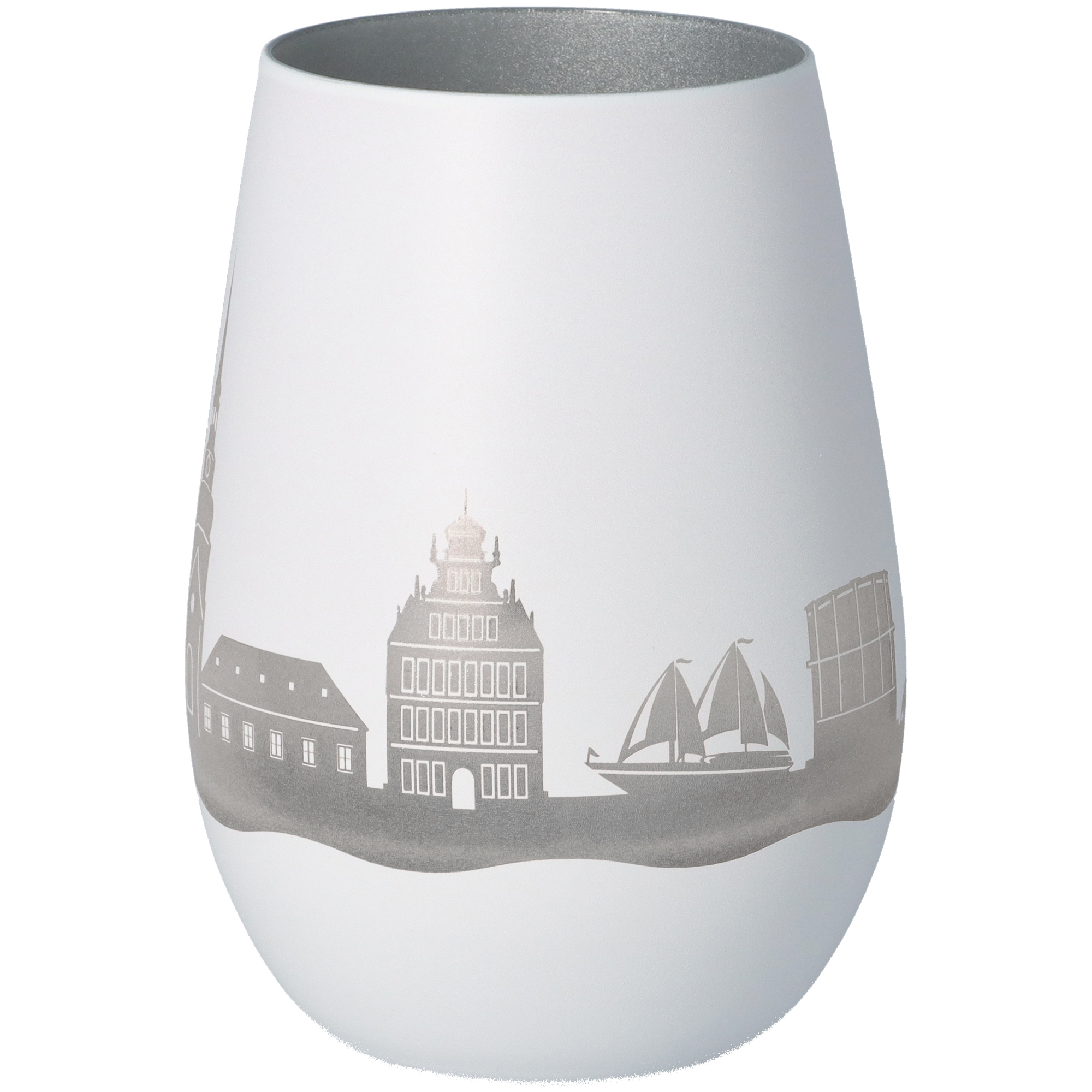 Windlicht Skyline Stade Weiß/Silber Windlicht Skyline Stade Weiß/Silber