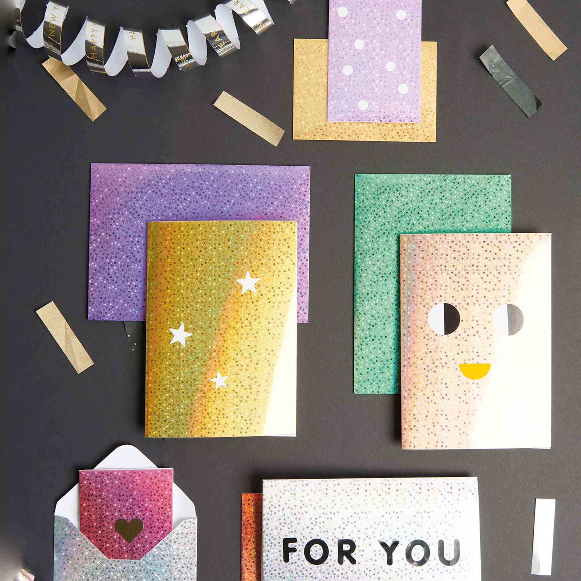 Kartenset "Sterne Holo/Rainbow" DIN A7 Kartenset "Sterne Holo/Rainbow" DIN A7