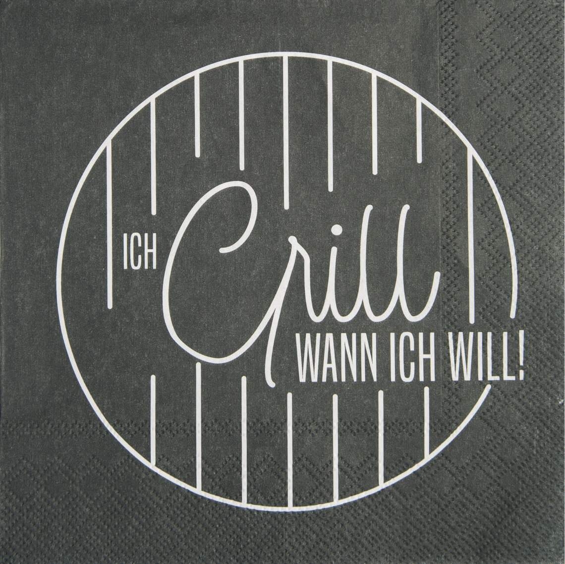 Räder Design - 20 Servietten "Ich grill wann ich will!" Räder Design - 20 Servietten "Ich grill wann ich will!"