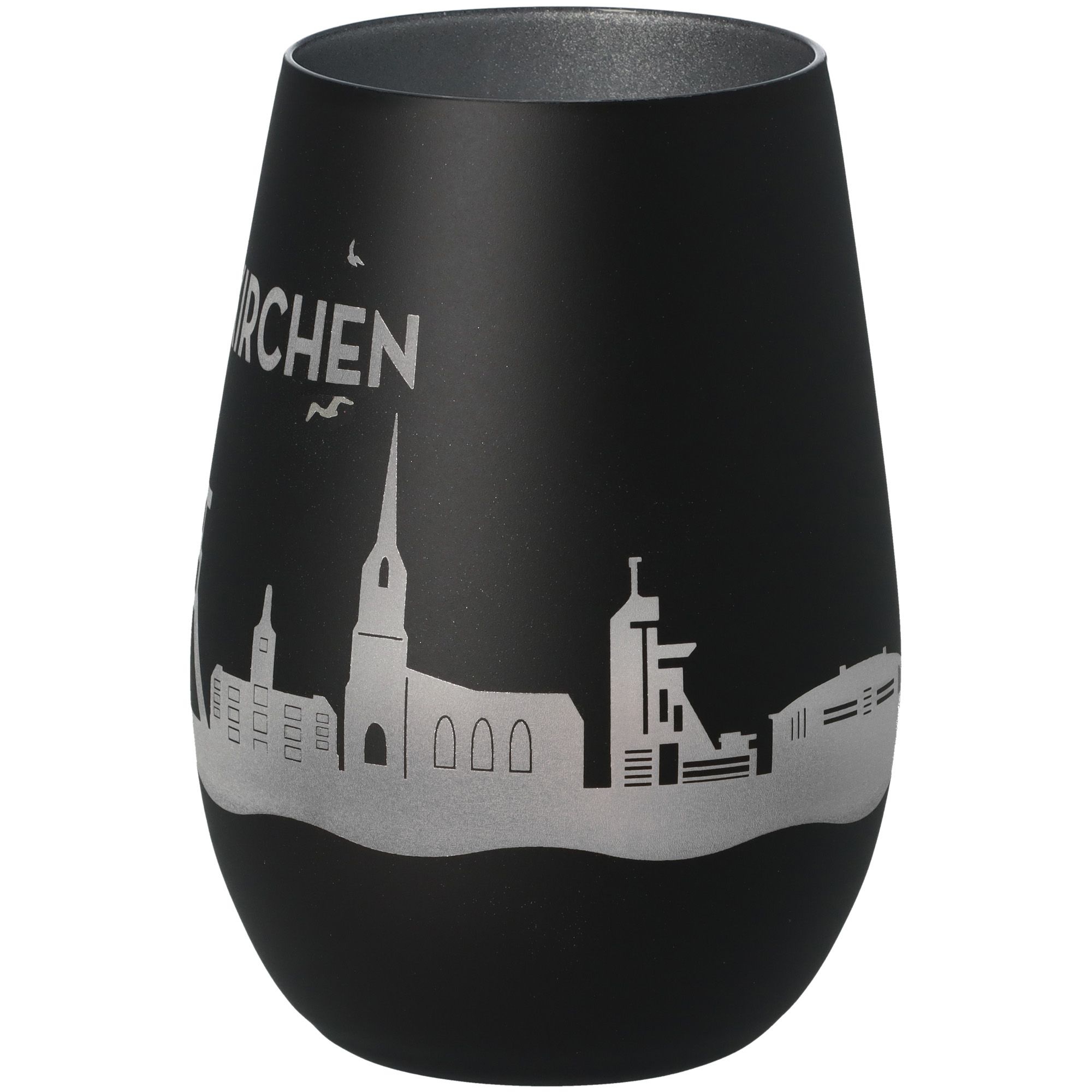 Windlicht Skyline Gelsenkirchen Schwarz/Silber Windlicht Skyline Gelsenkirchen Schwarz/Silber