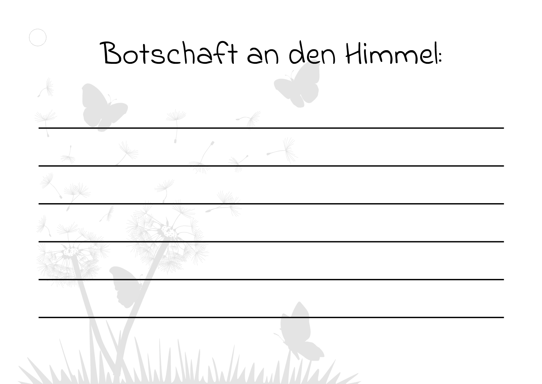 Flugkarte Trauer "Wir vermissen dich!" Flugkarte Trauer "Wir vermissen dich!"