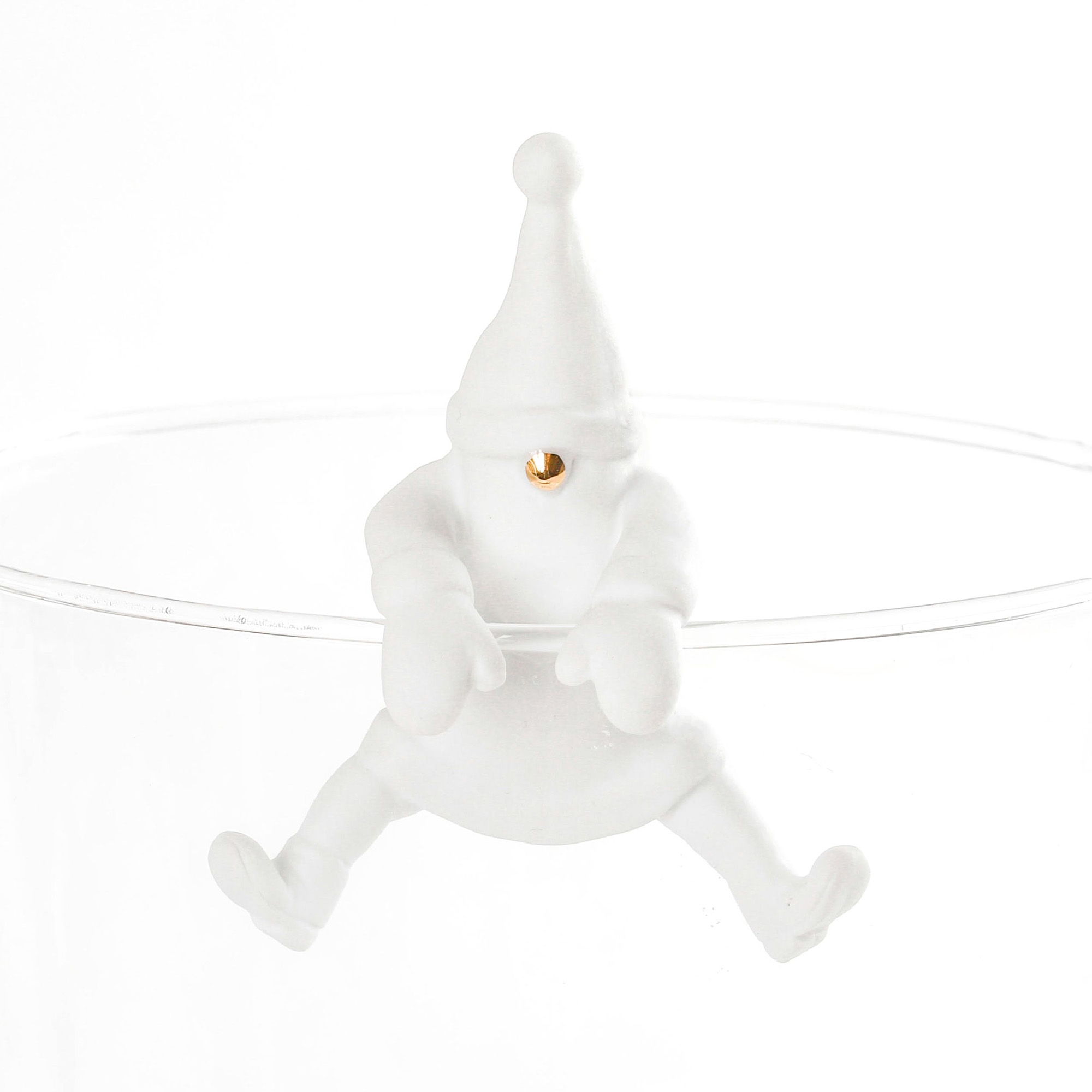 Porzellan Kletter Santa "Goldene Nase"