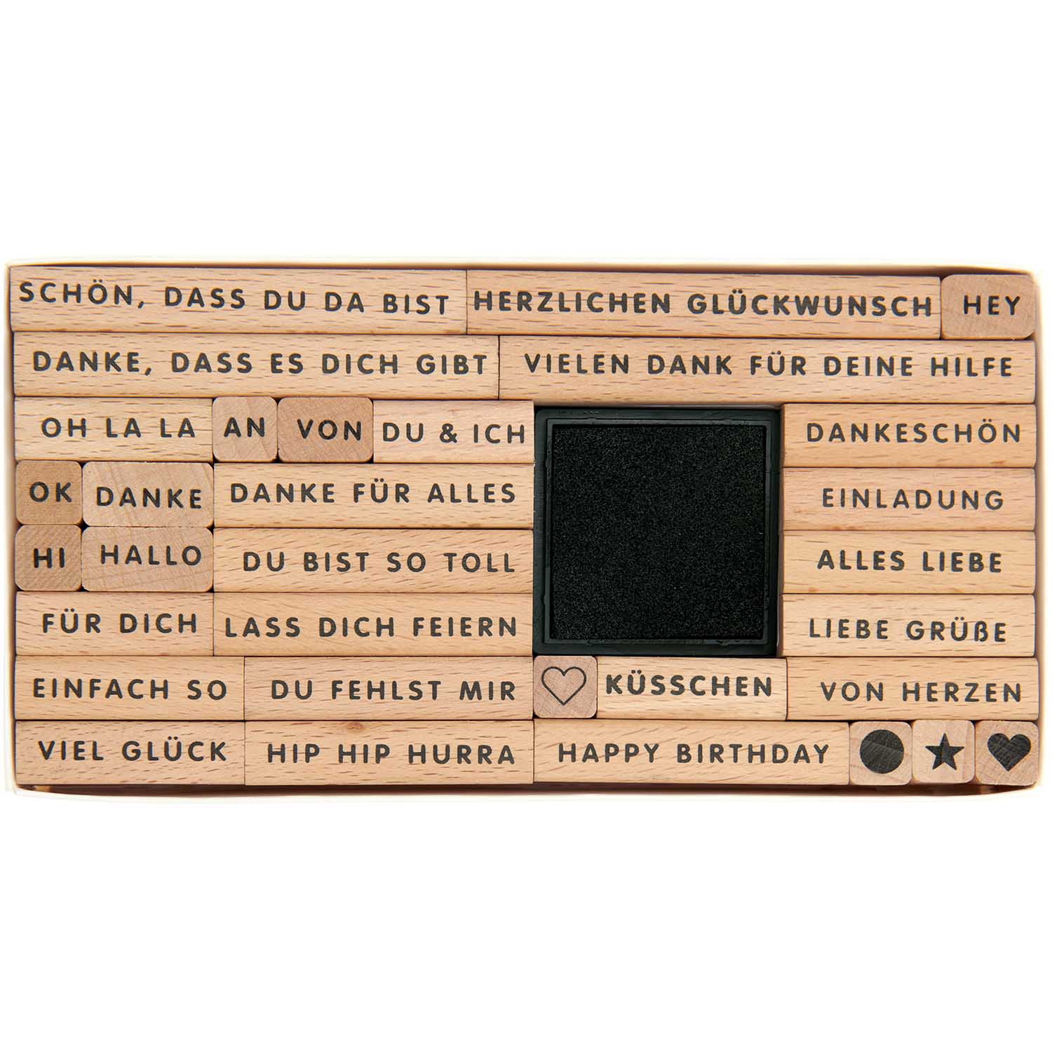 Stempelset groß "Poetry" 33-teilig Stempelset groß "Poetry" 33-teilig