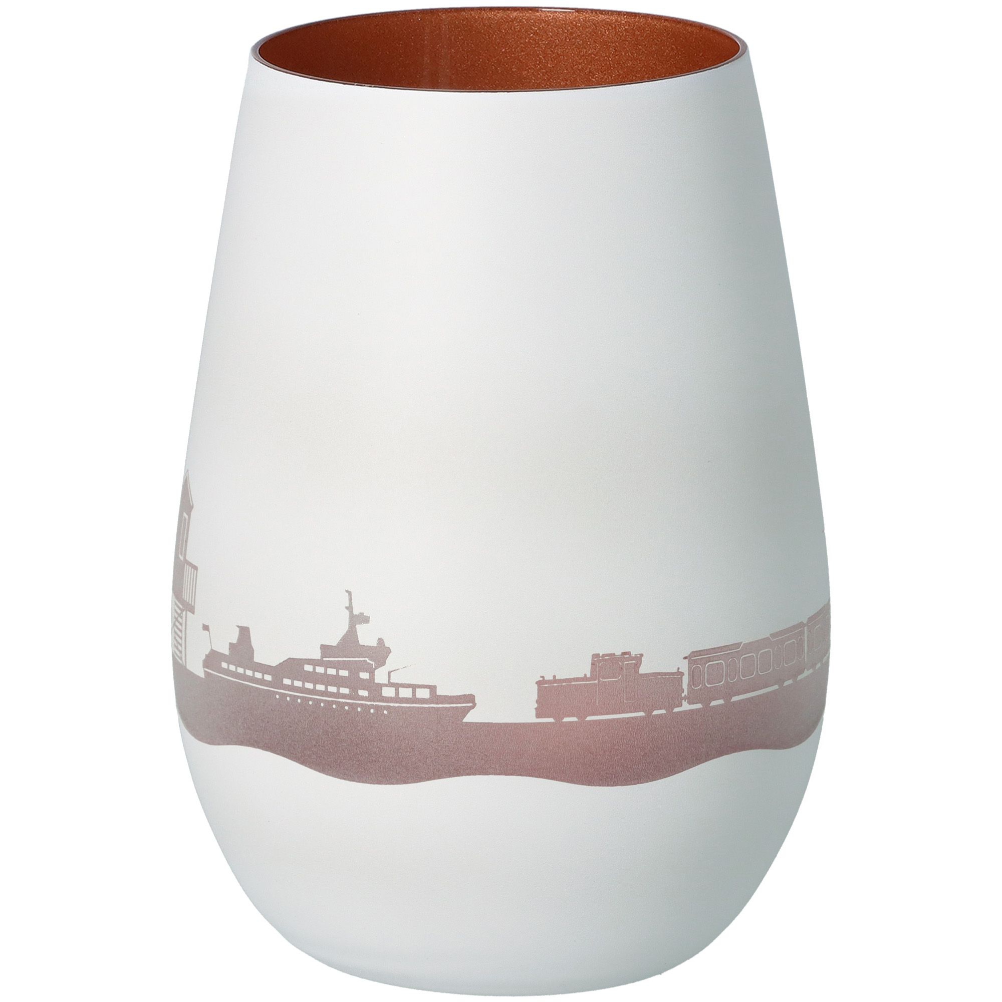 Windlicht Skyline Langeoog Weiß/Bronze Windlicht Skyline Langeoog Weiß/Bronze