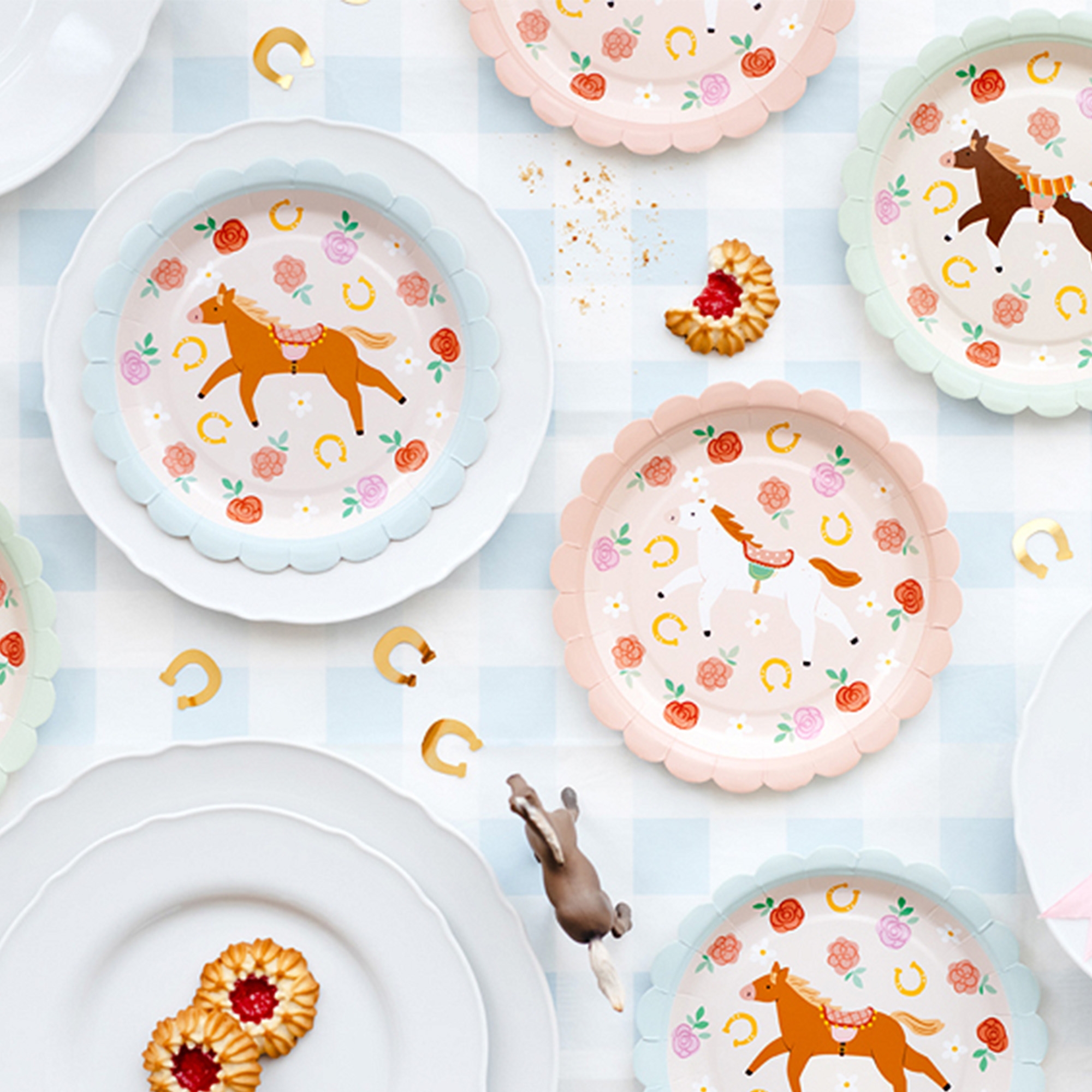 6 Pappteller "Pferde" 6 Pappteller "Pferde"