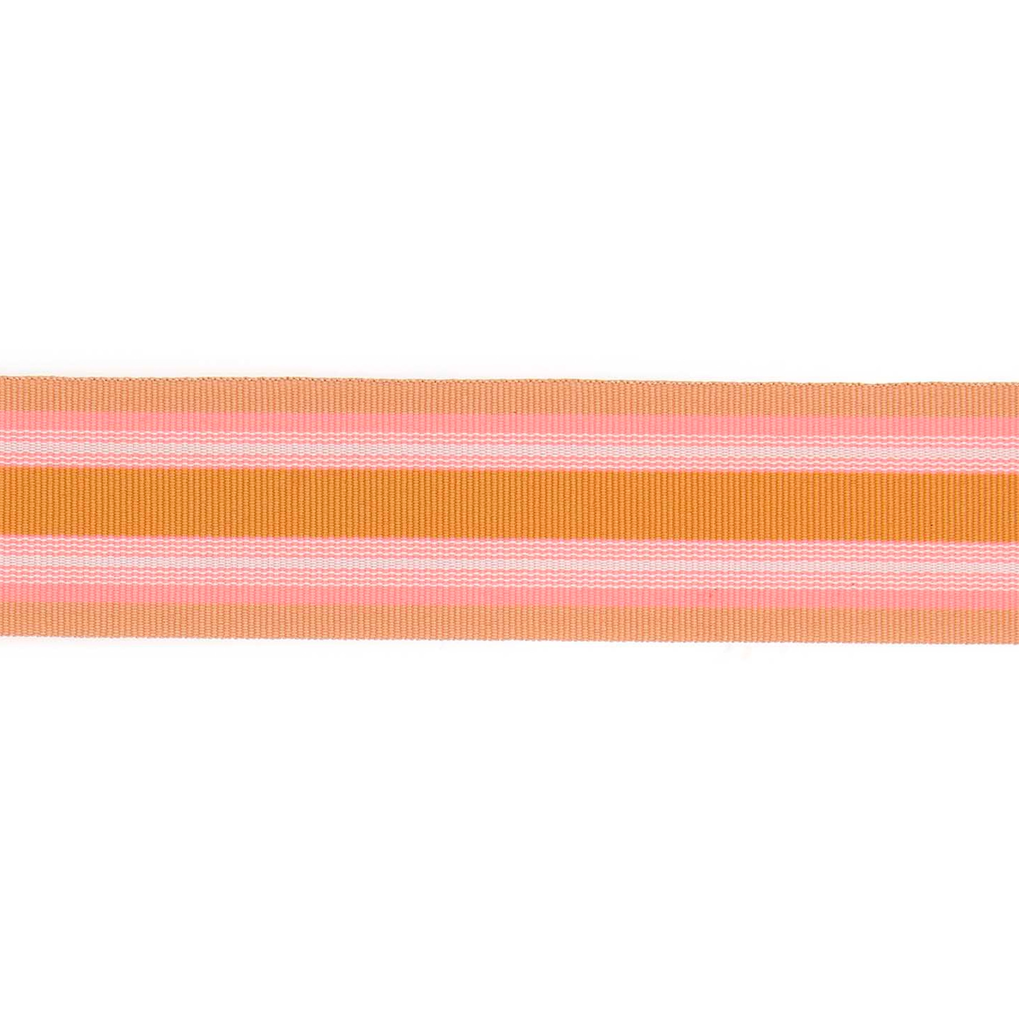 Webband Multi Streifen, Orange/Neon Pink, 38mm / 3m